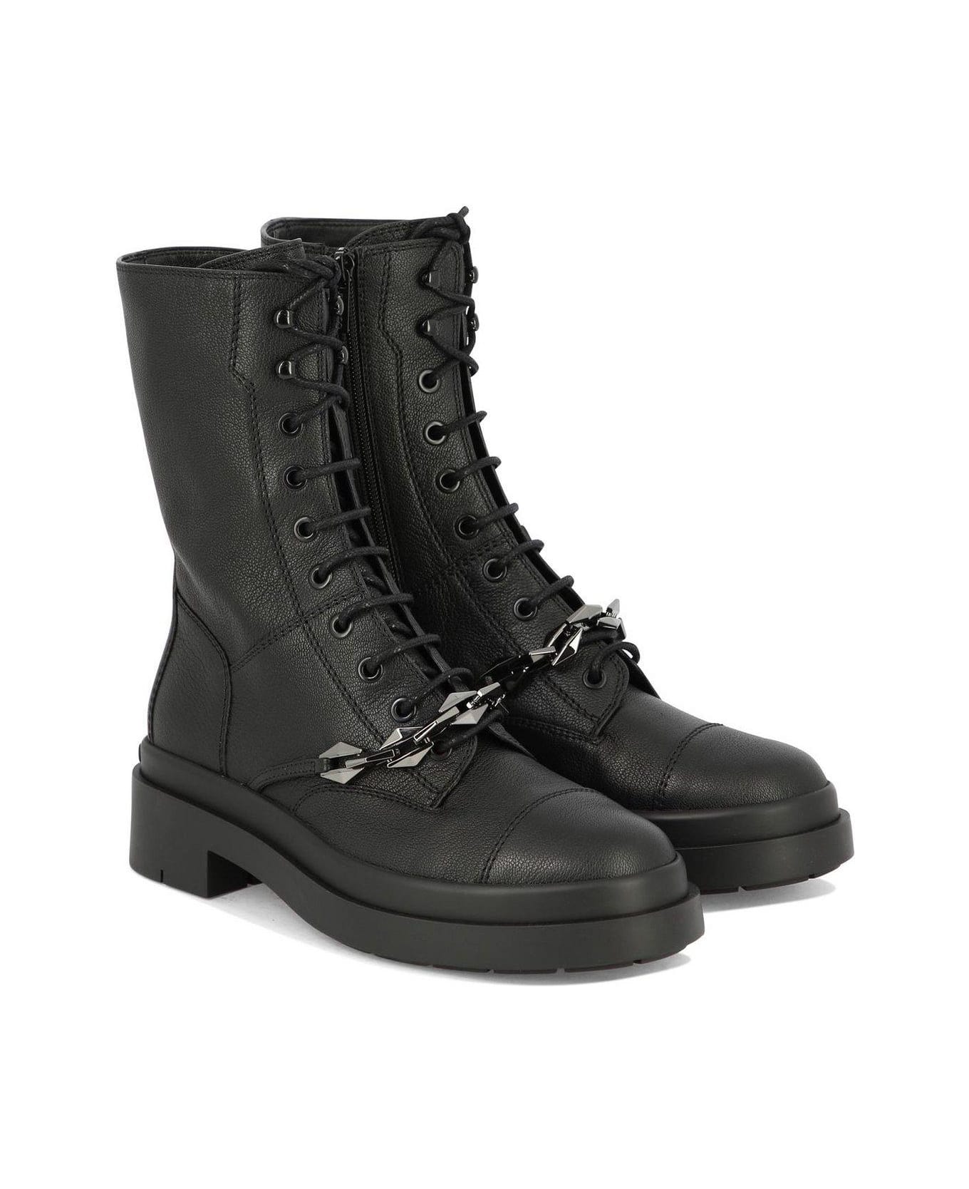 Jimmy Choo Nari Combat Boots - Black