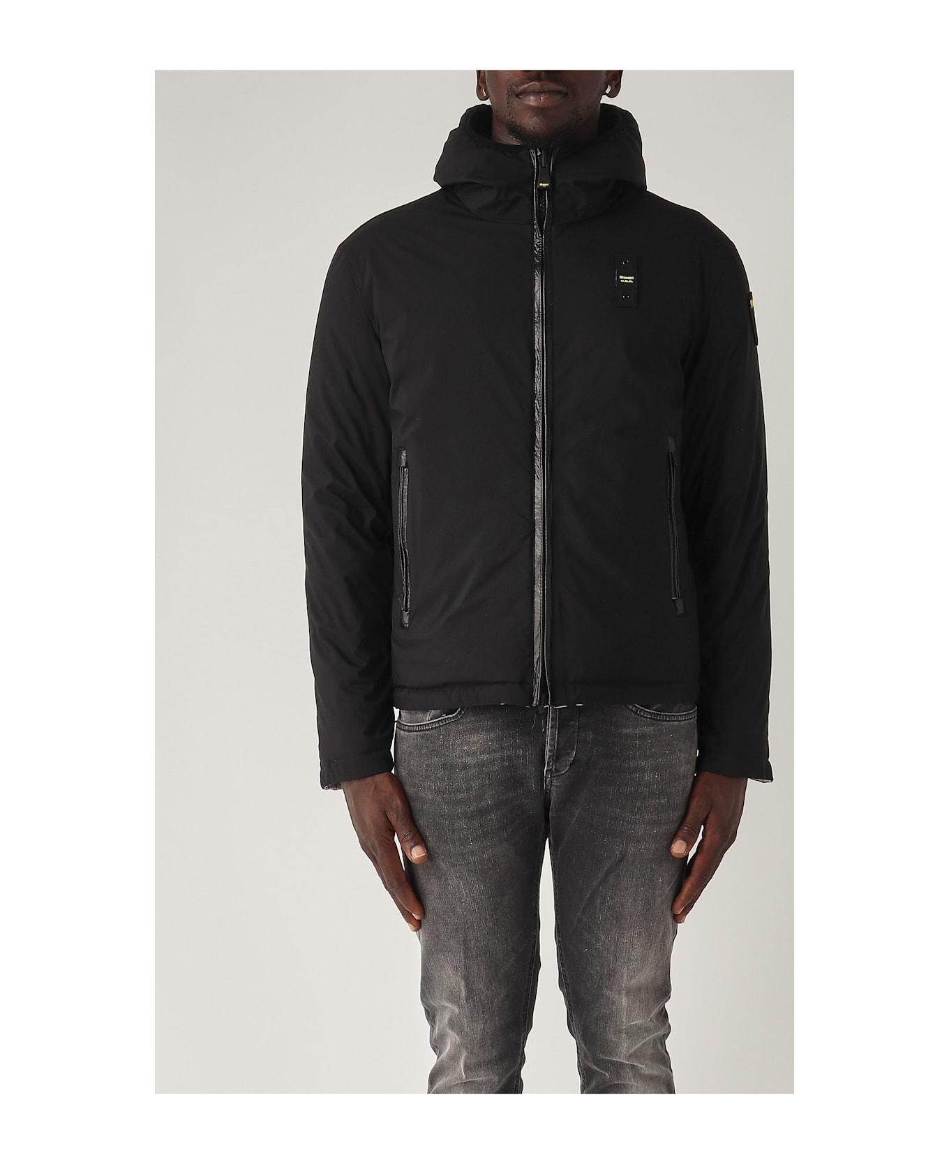 Blauer Giubbotto Uomo Ballard Interno Misto Piuma Jacket - NERO