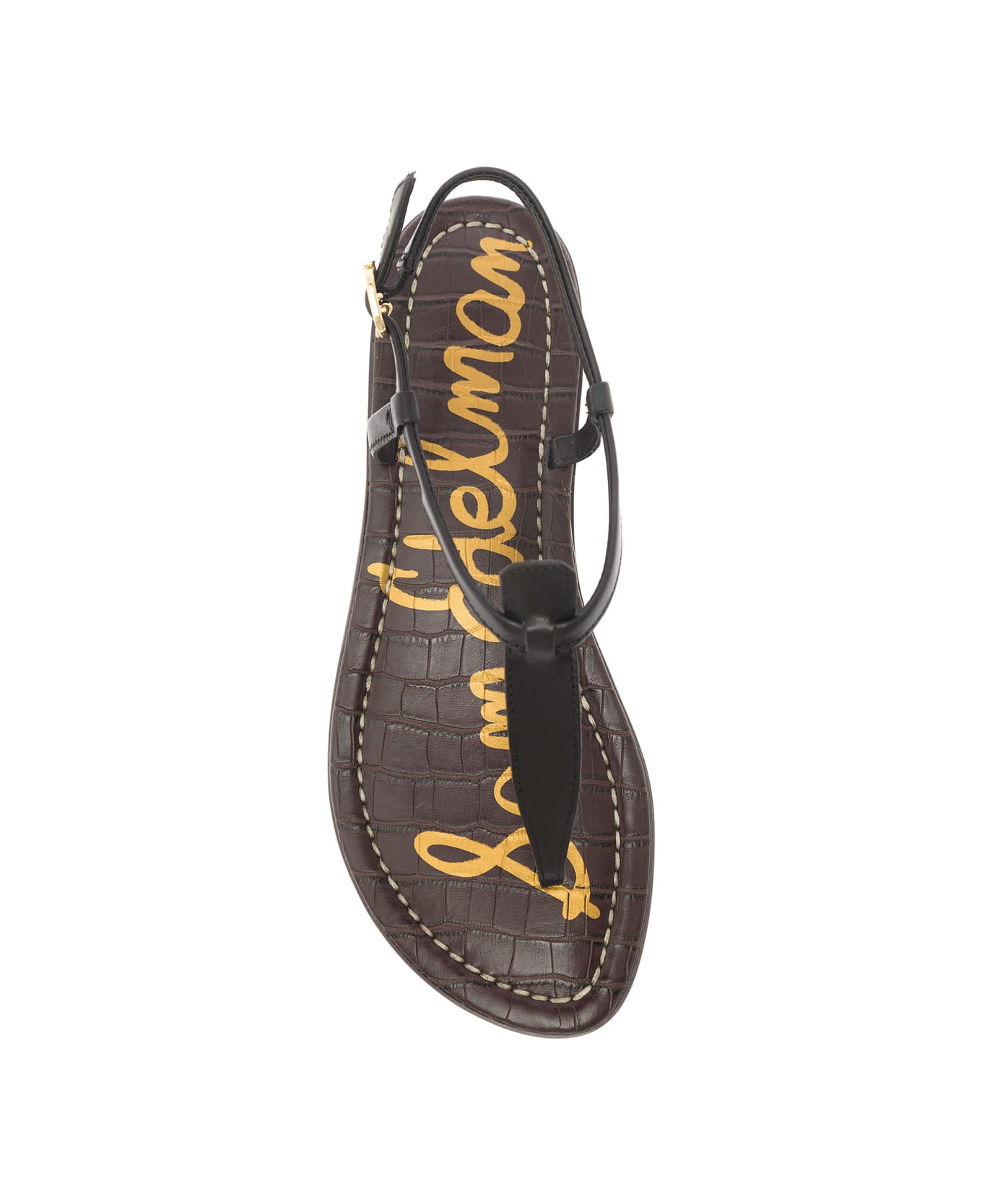 Sam Edelman 'gigi' Black Thong Sandals In Leather Woman - Black