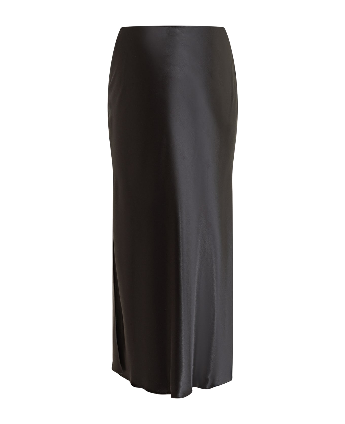 Ferragamo Satin Skirt Longuette - NERO/BIANCO スカート