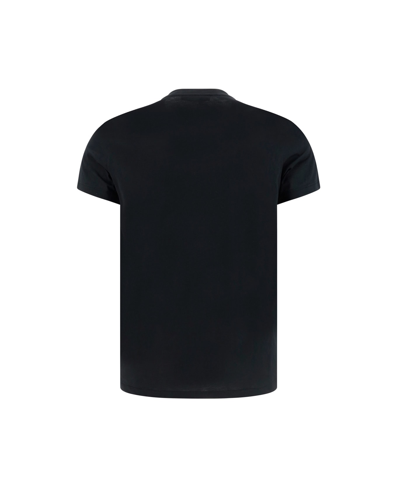 Balmain Cotton Crew-neck T-shirt - Noir/blanc