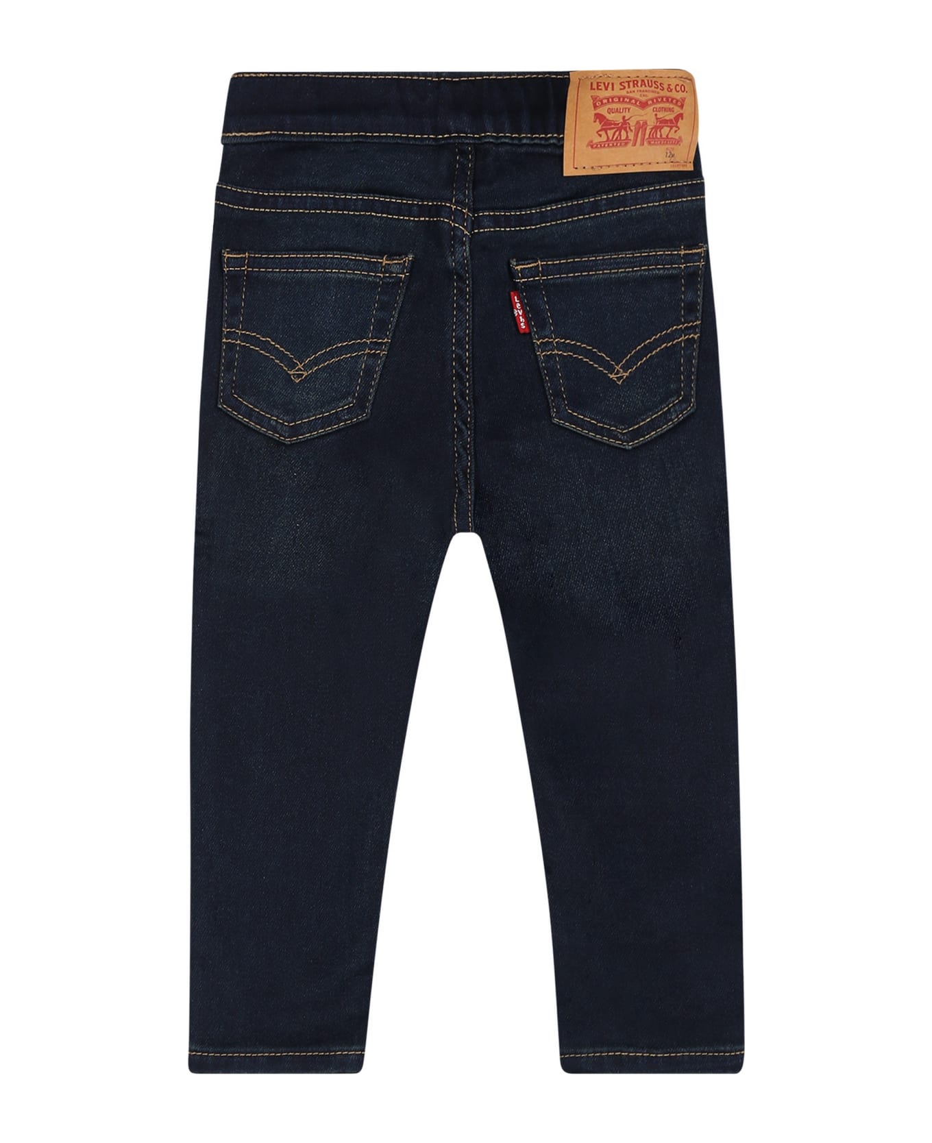 Levi's Blue Jeans For Baby Boy With Patch Logo - Denim