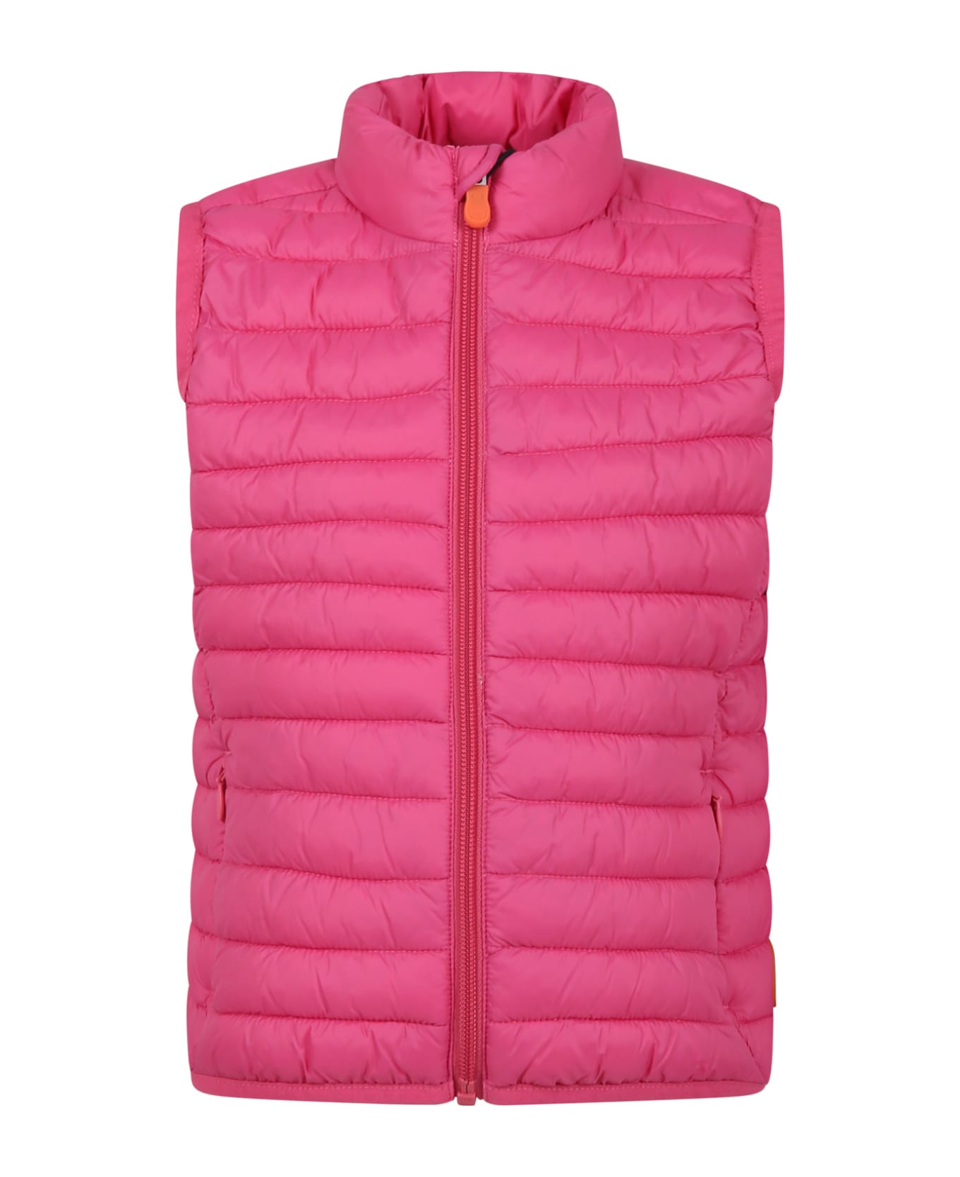 Save the Duck Pink Dolin Vest For Girl With Iconic Logo - Pink