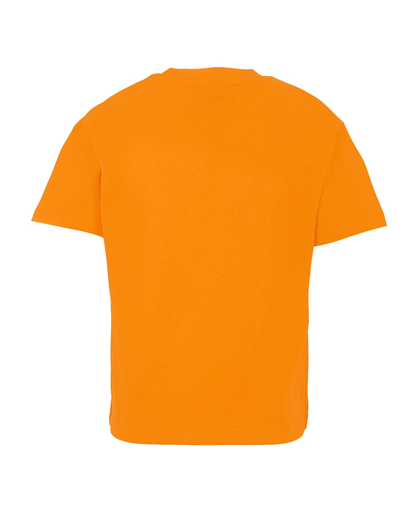 MSGM Orange T-shirt For Boy With Logo - Orange