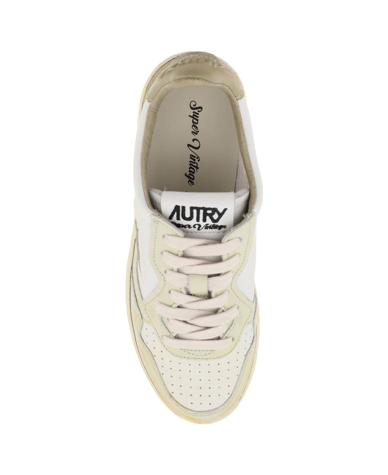 Autry Medalist Low Super Vintage Sneakers - White Mil Black