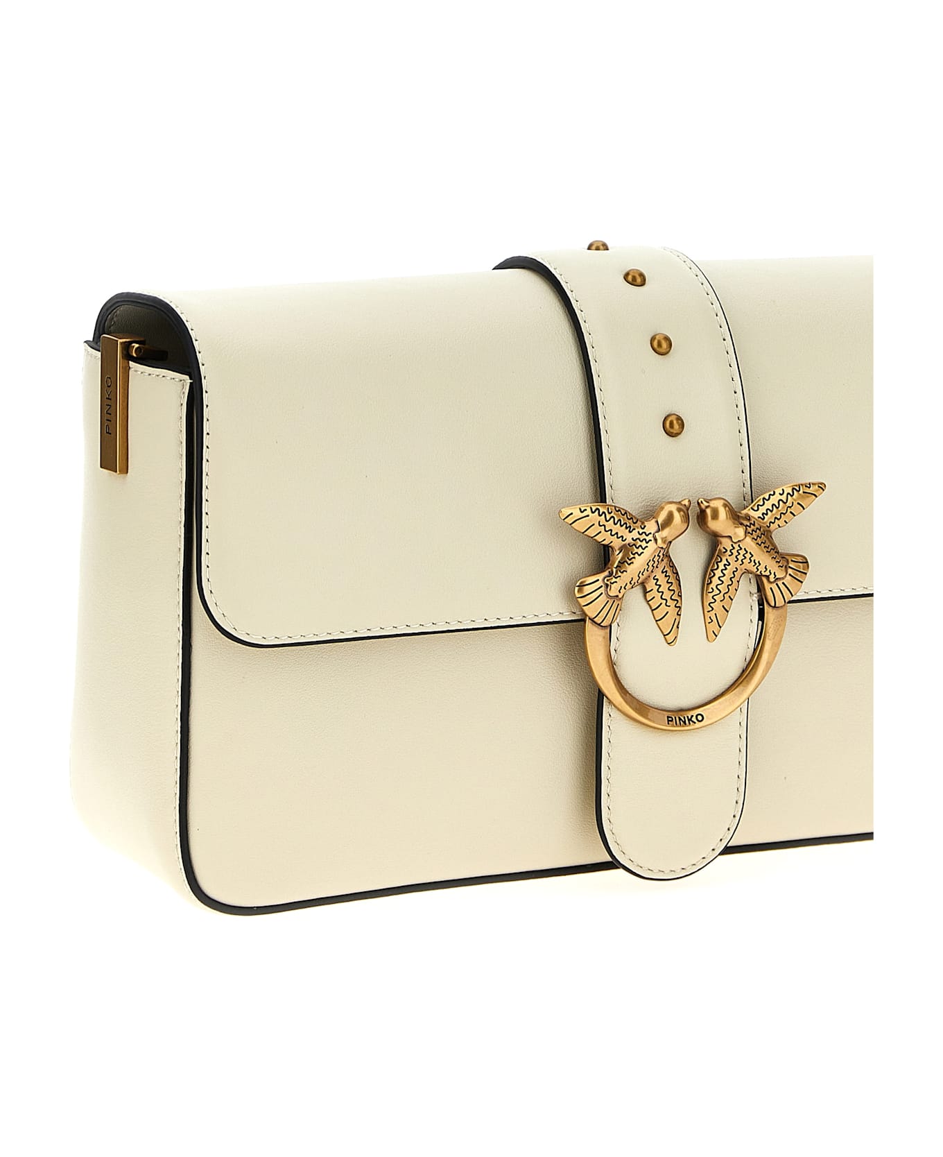 Pinko Love One Classic Crossbody Bag - White
