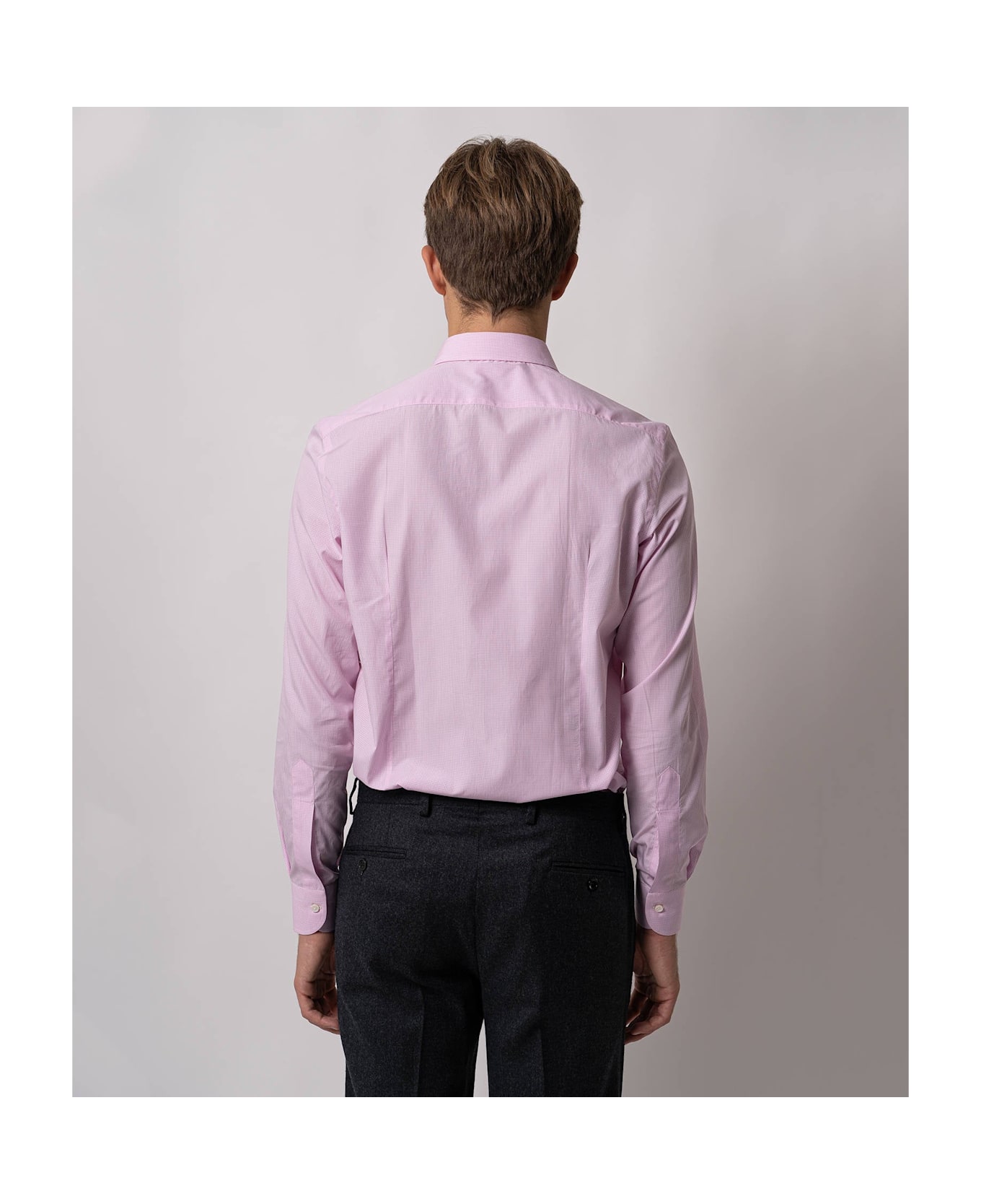 Larusmiani Tailored Cotton Shirt Mayfair Shirt - Pink