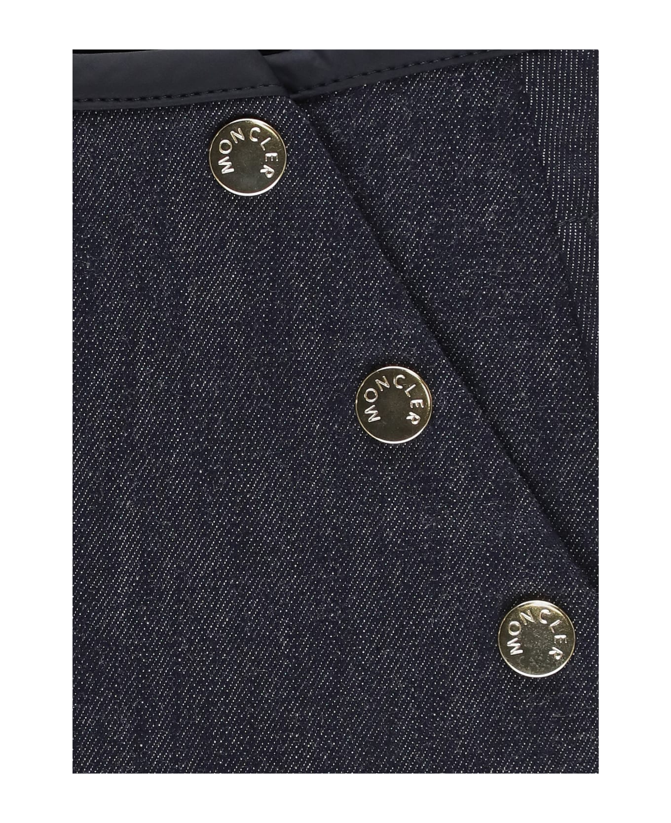 Moncler Cotton Mini Skirt - Blue