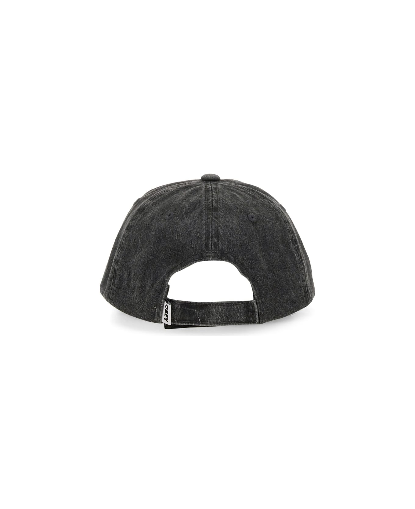 Obey "icon Eyes Pigment 6 Panel" Baseball Hat - BLACK