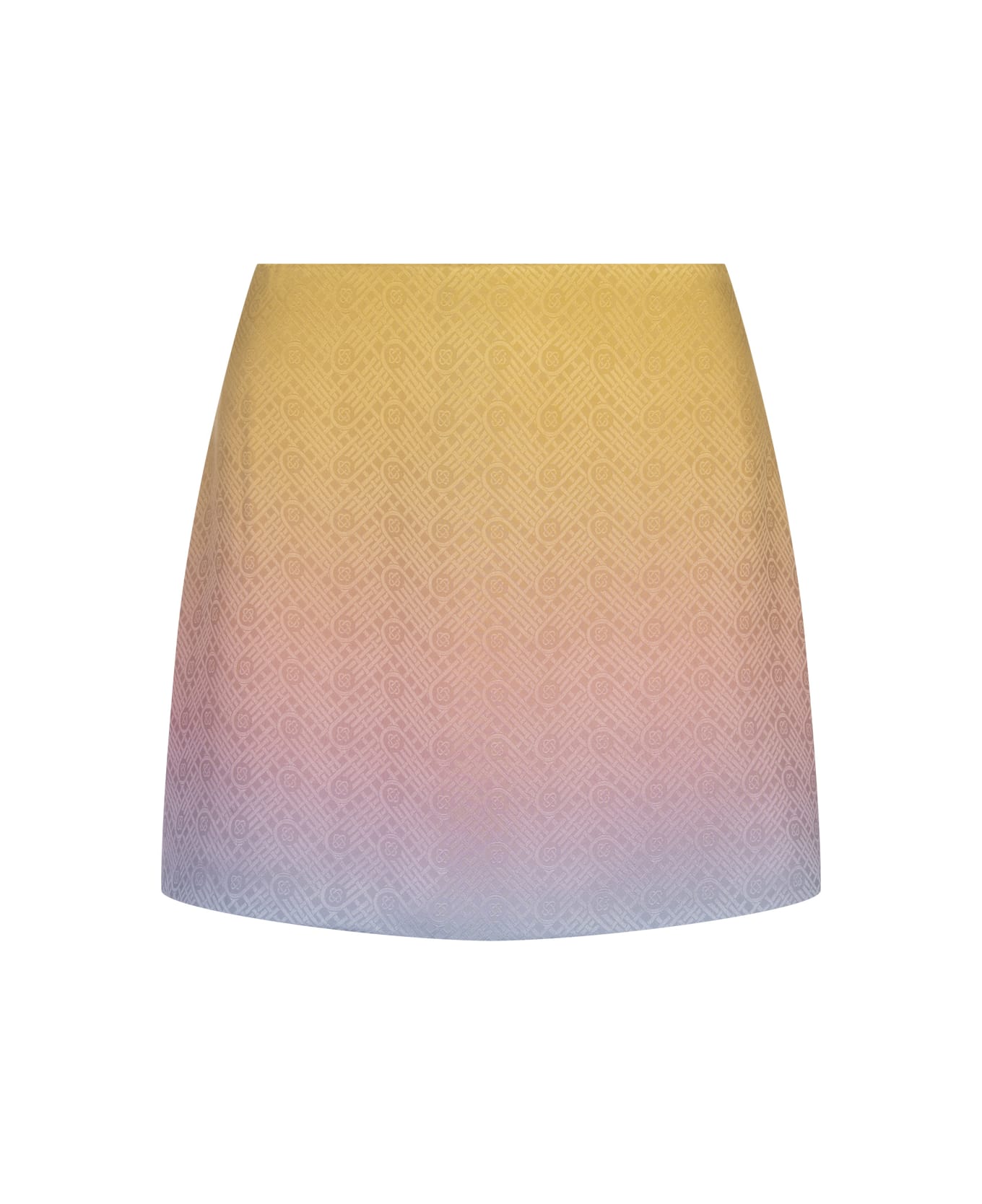 Casablanca Ping Pong Gradient Silk Mini Skirt - Multicolour