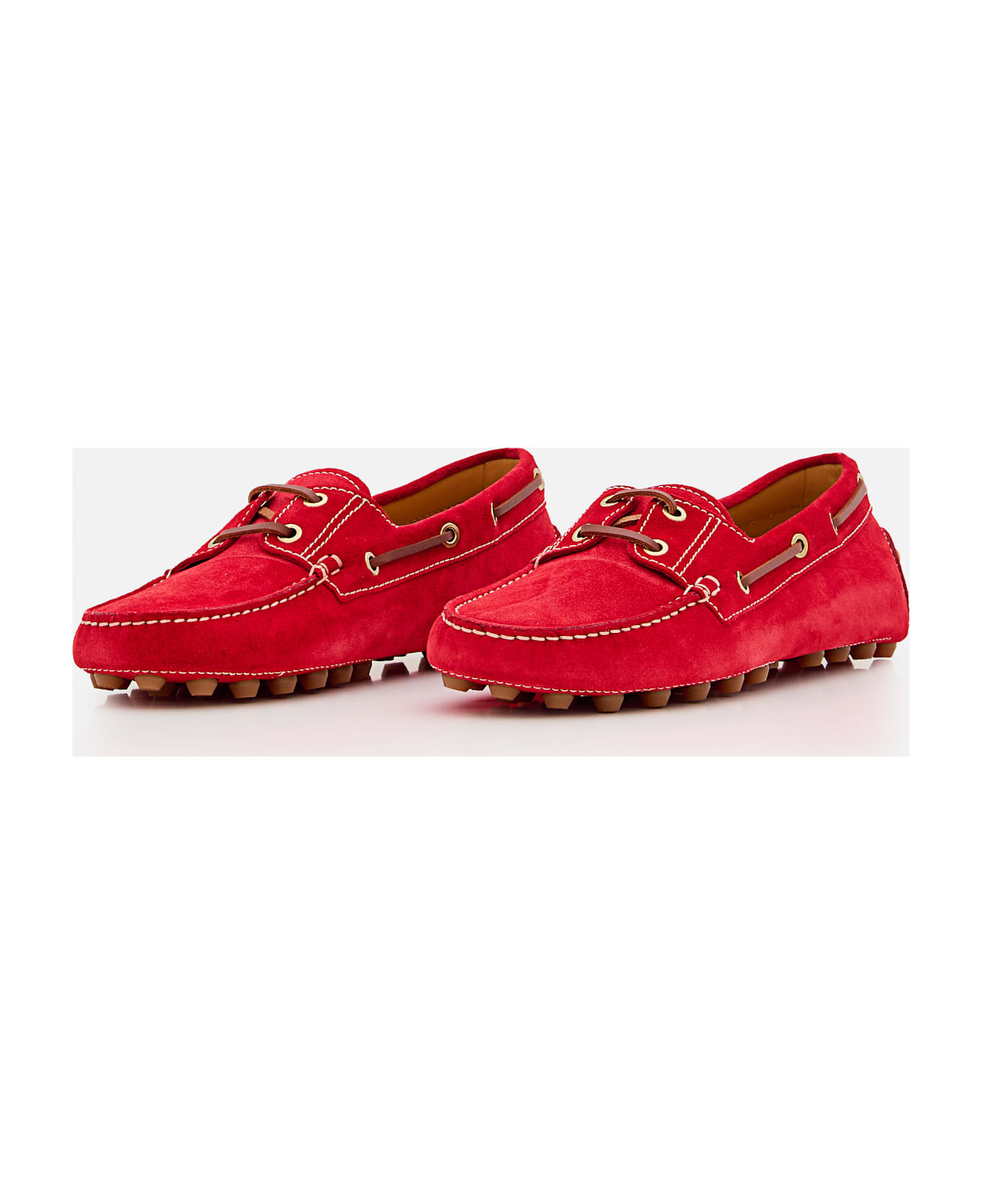 Tod's Gommino Macro 52k Mocassino Barca - Red
