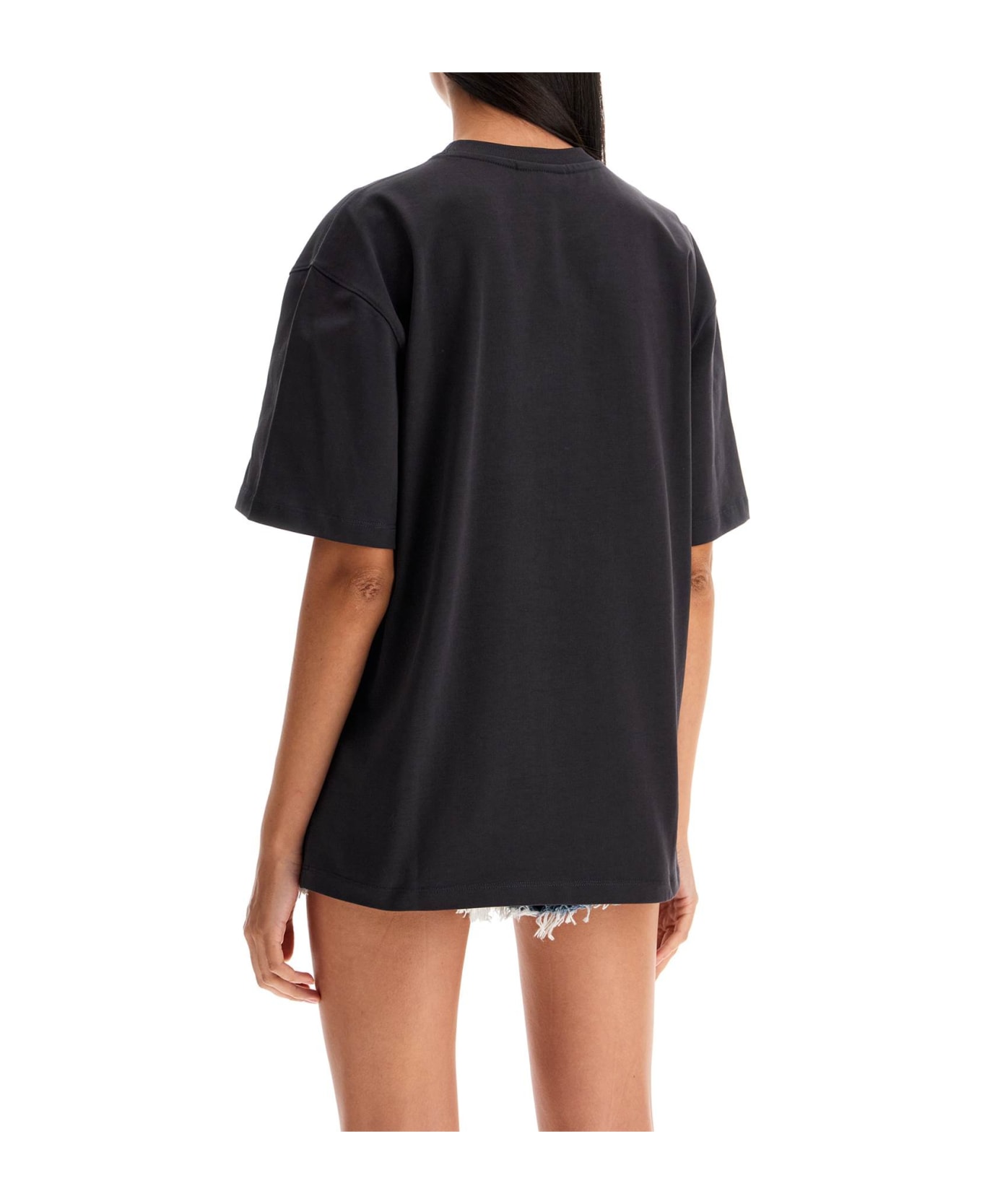 Ganni Embroidered Oversized T - PHANTOM (Grey)