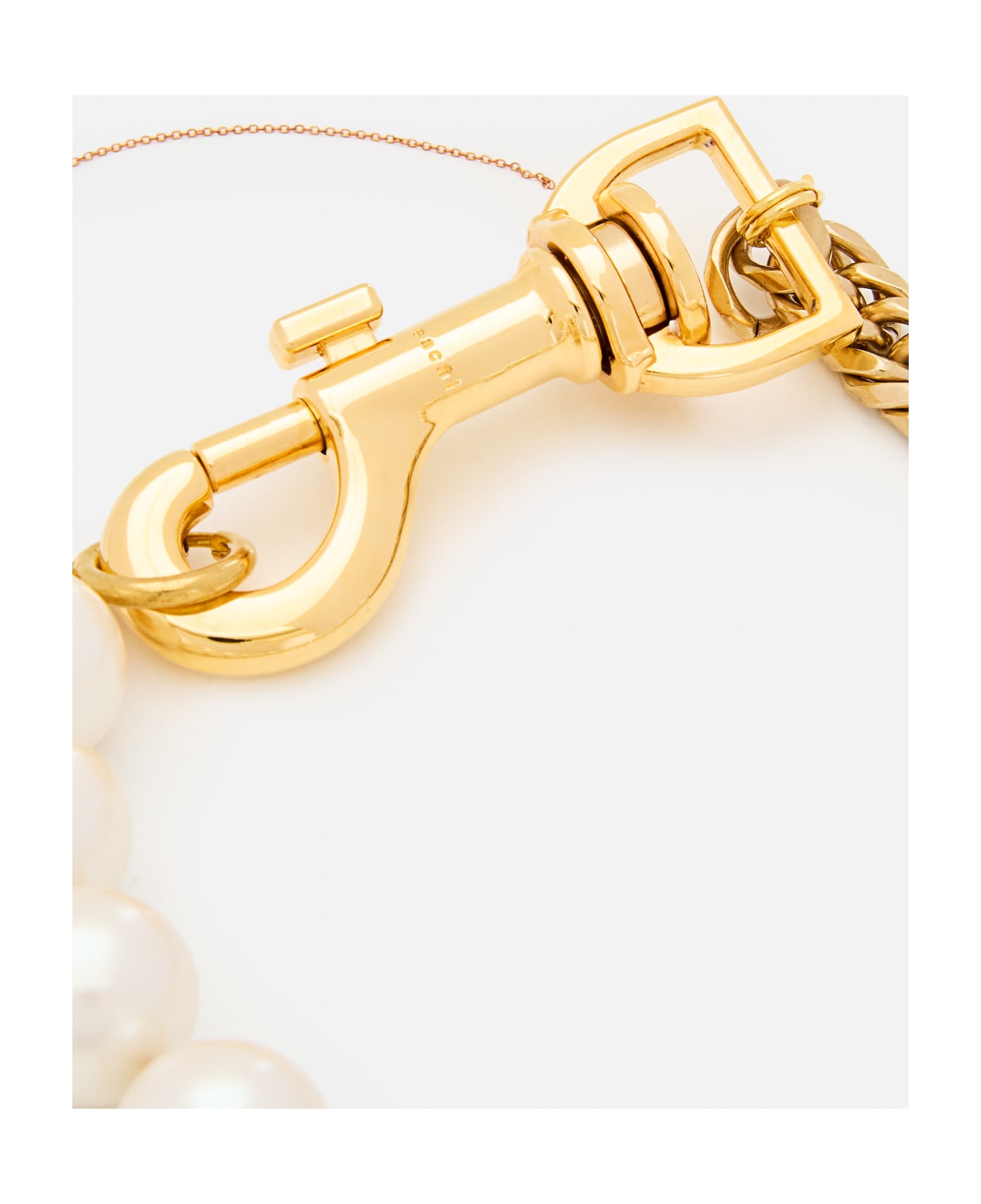 Sacai Pearl Chain Short Necklace - Golden ネックレス
