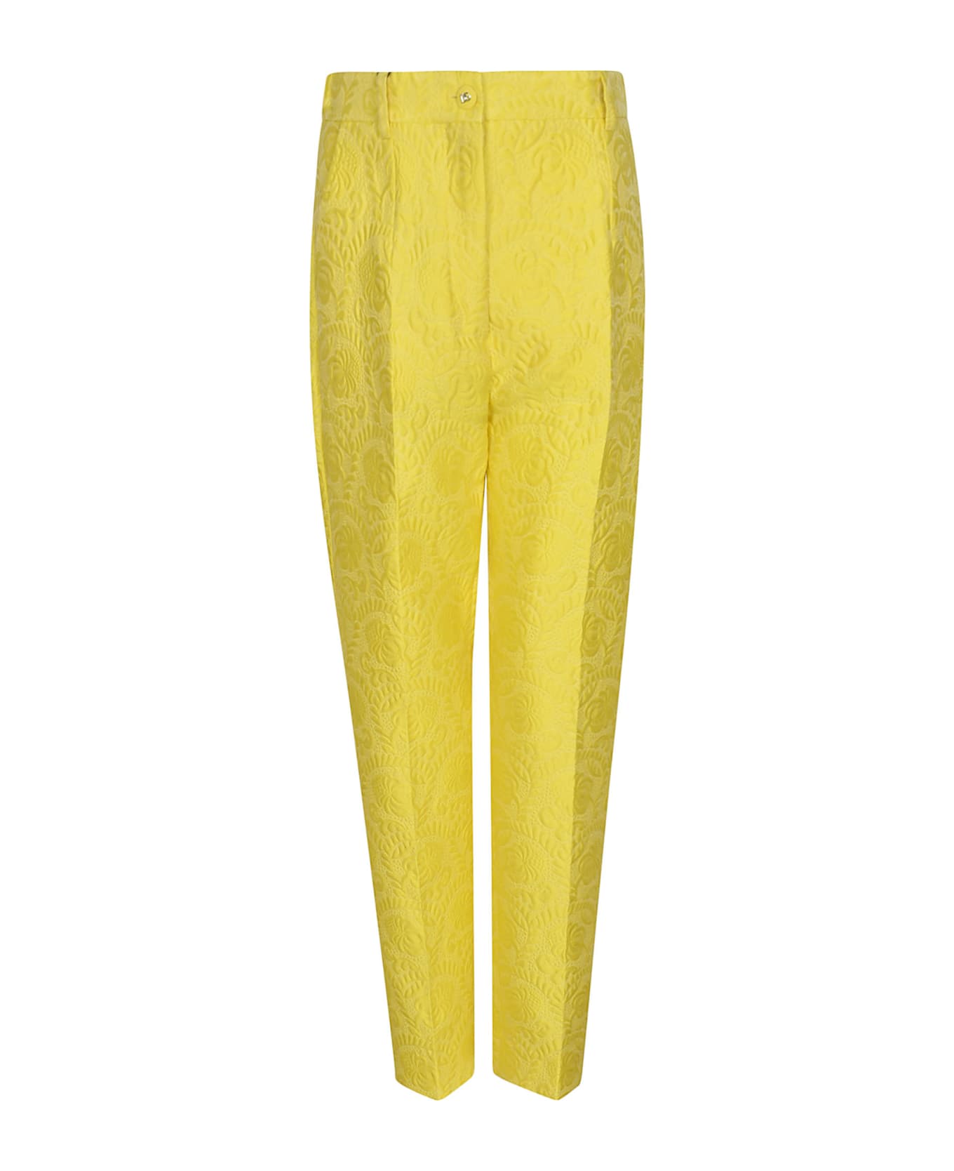 Dolce & Gabbana Buttoned Classic Trousers - yellow