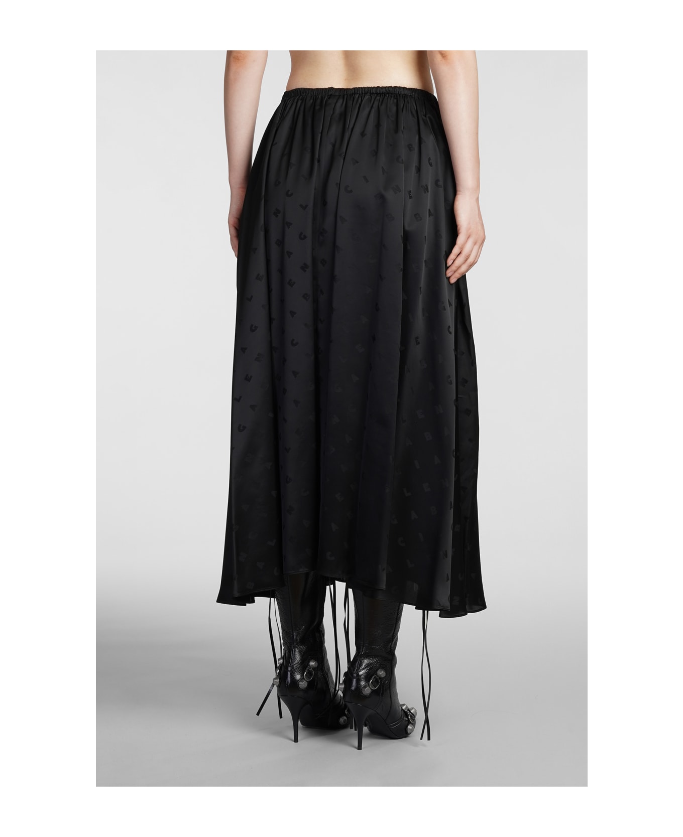 Balenciaga Skirt In Black Viscose - black