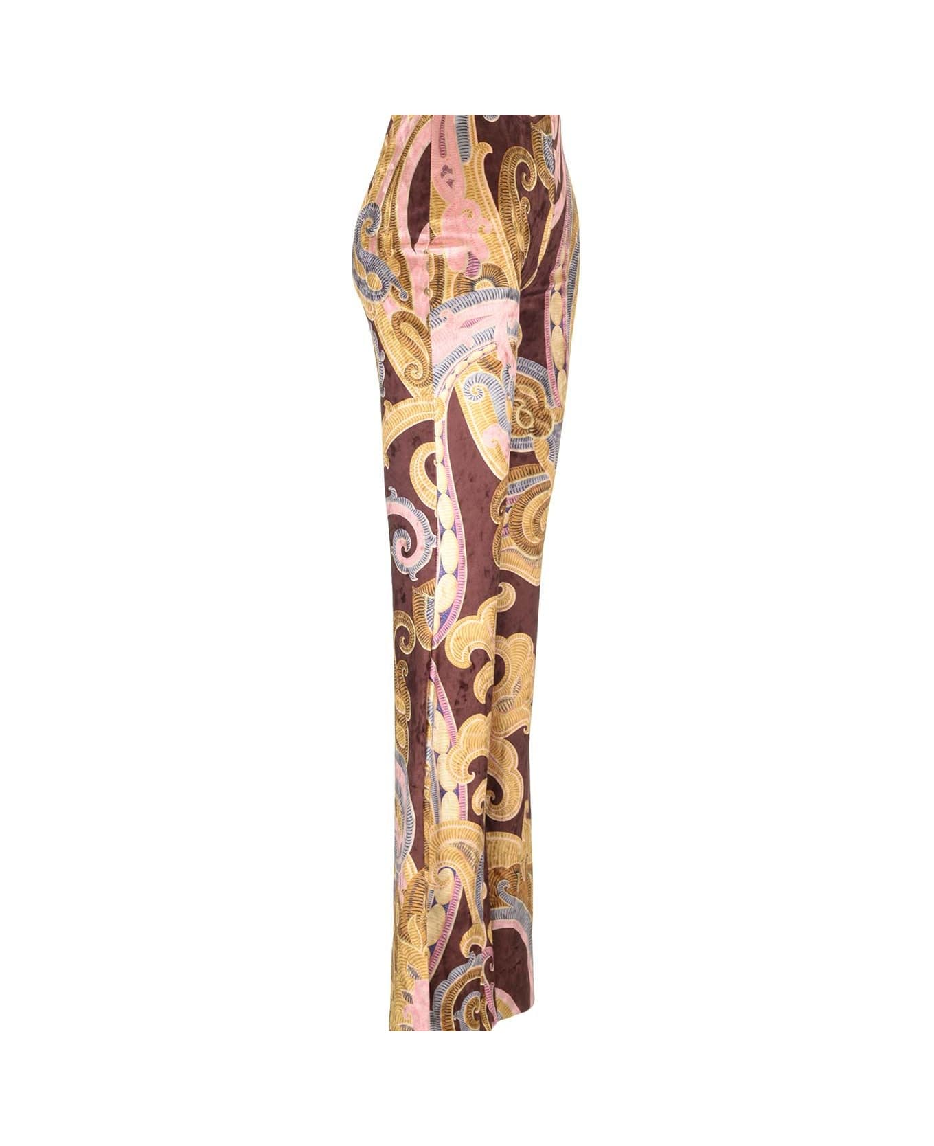 Etro Stretch Chenille Trousers - Multicolor