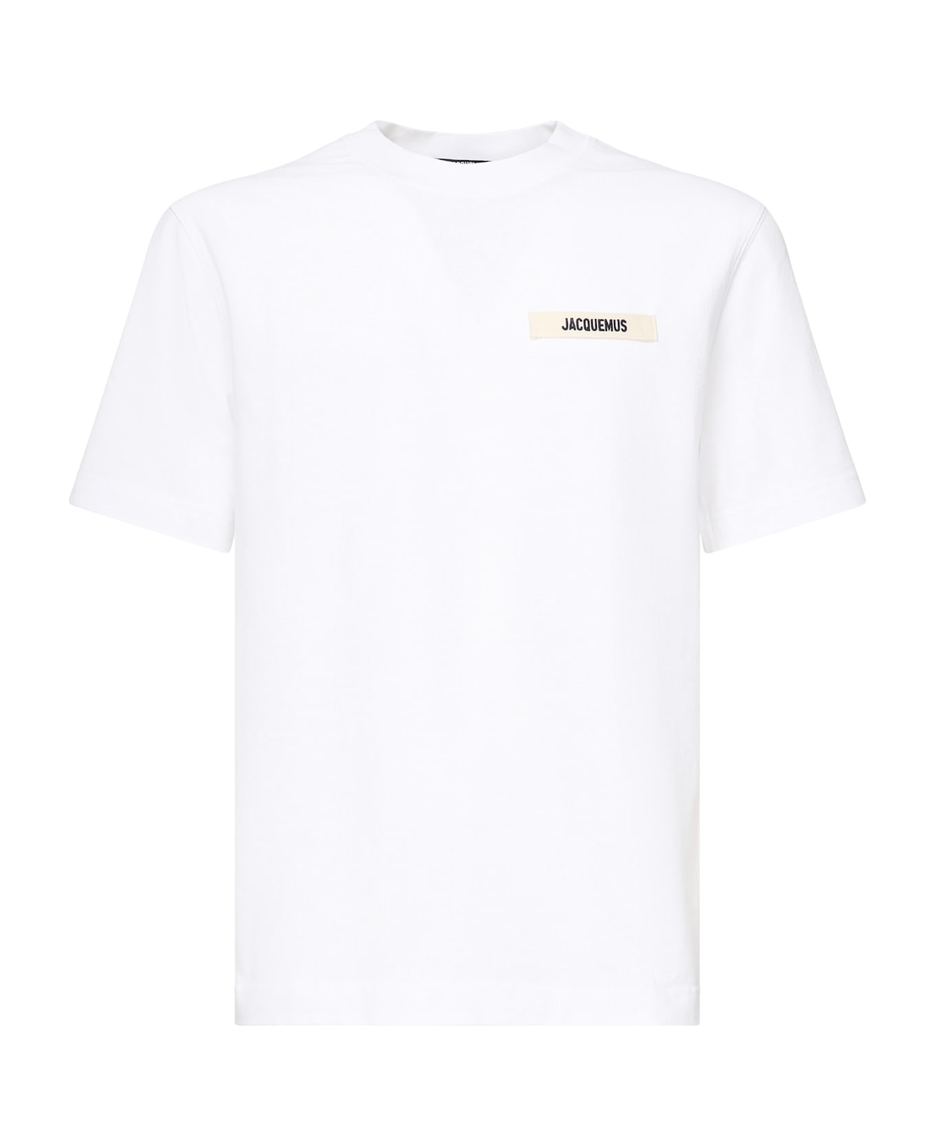 Jacquemus T-shirt Le T-shirt Gros-grain - White
