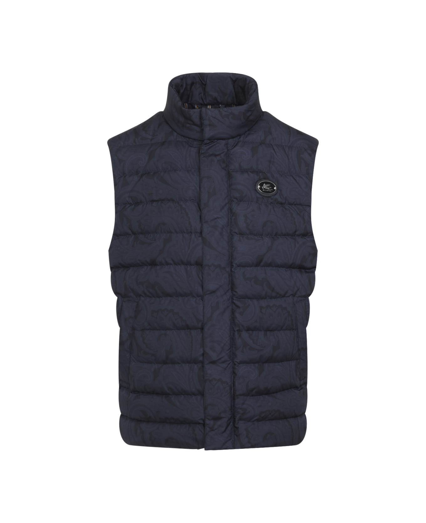 Etro Down Jacket Vest - Stampa F.do Blu