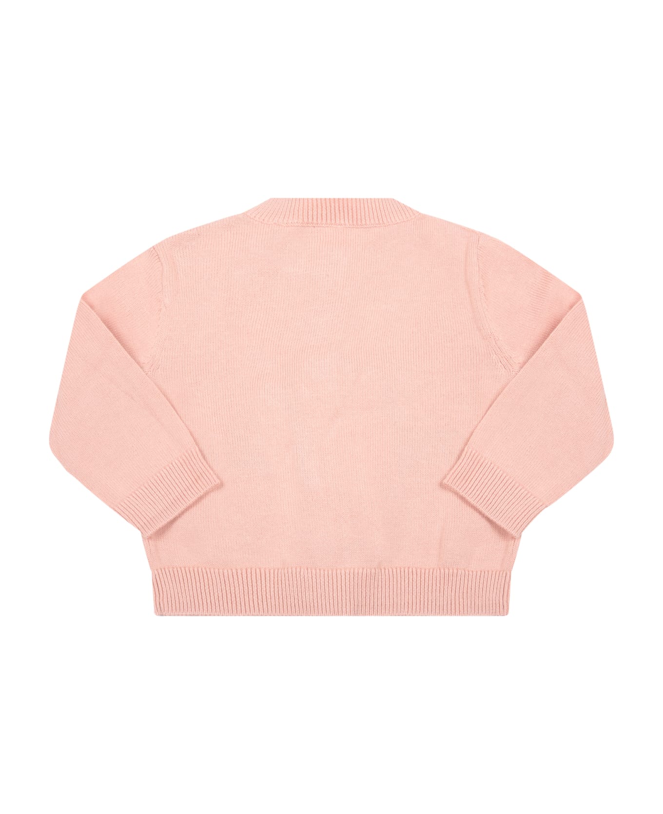 Stella McCartney Kids Pink Cardigan For Baby Girl - Rosa