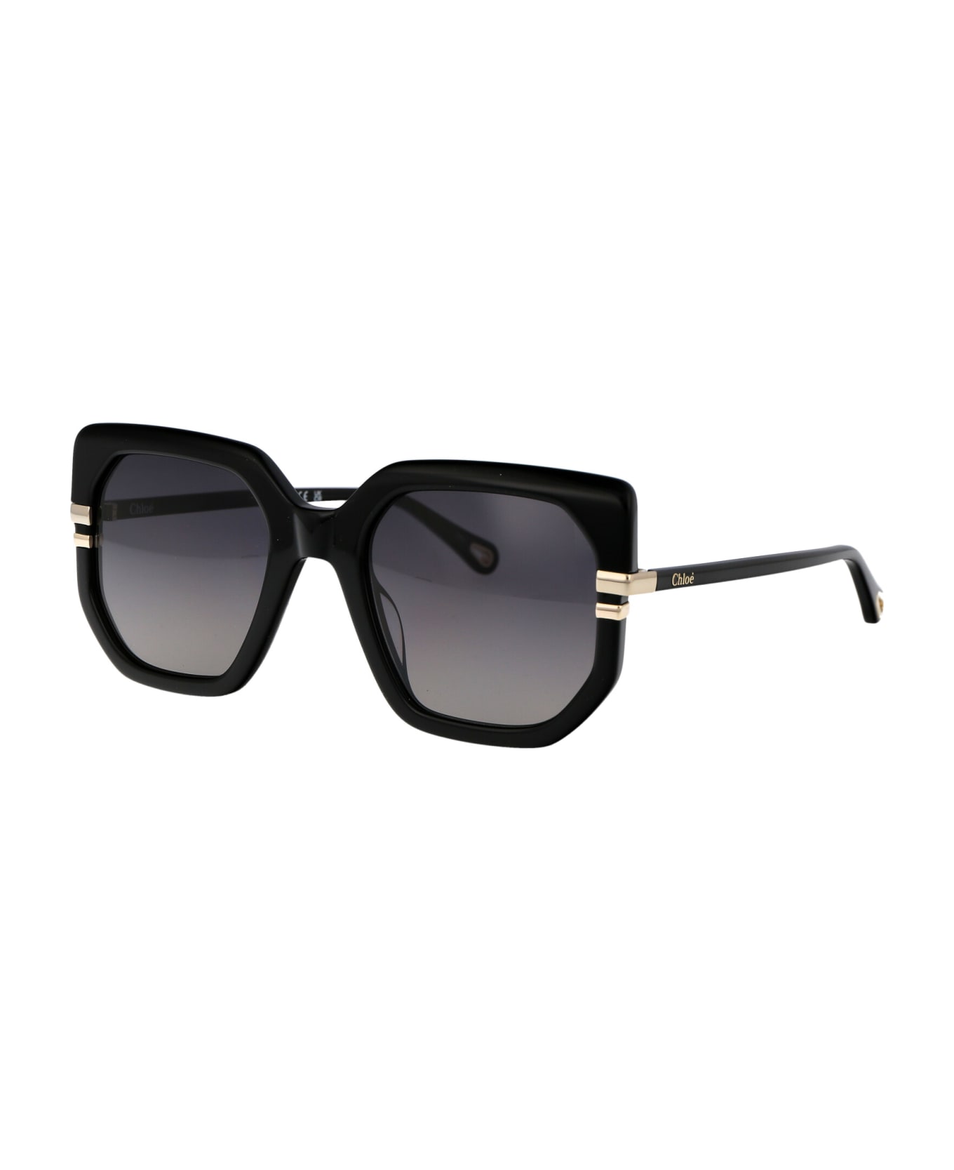 Chloé Eyewear Ch0240s Sunglasses - 001 BLACK BLACK GREY