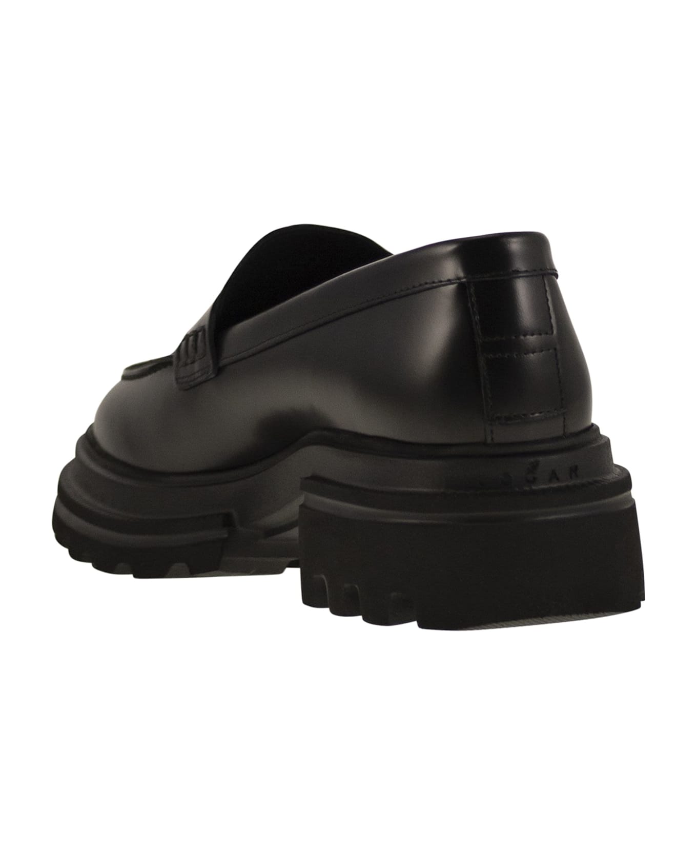 Hogan 10-storey Moccasins - Black
