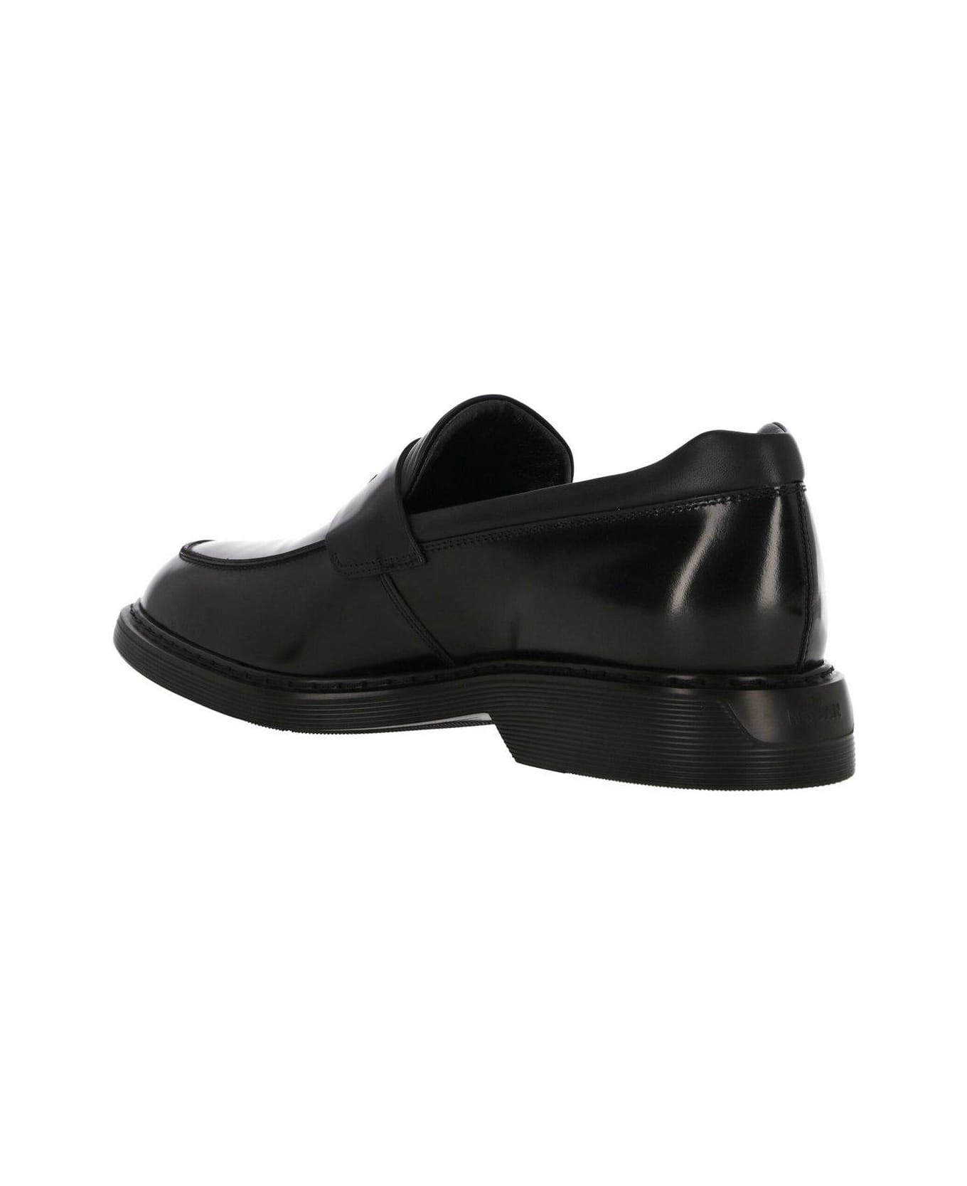 Hogan H576 Slip-on Loafers - Black