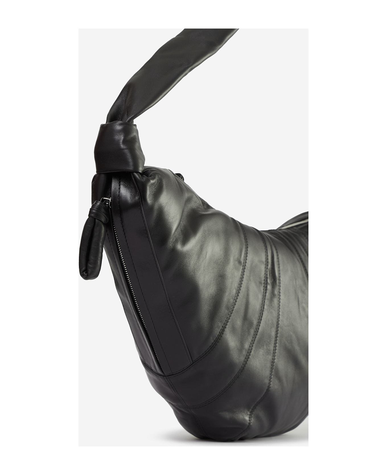 Lemaire Large Croissant Zipped Shoulder Bag - black