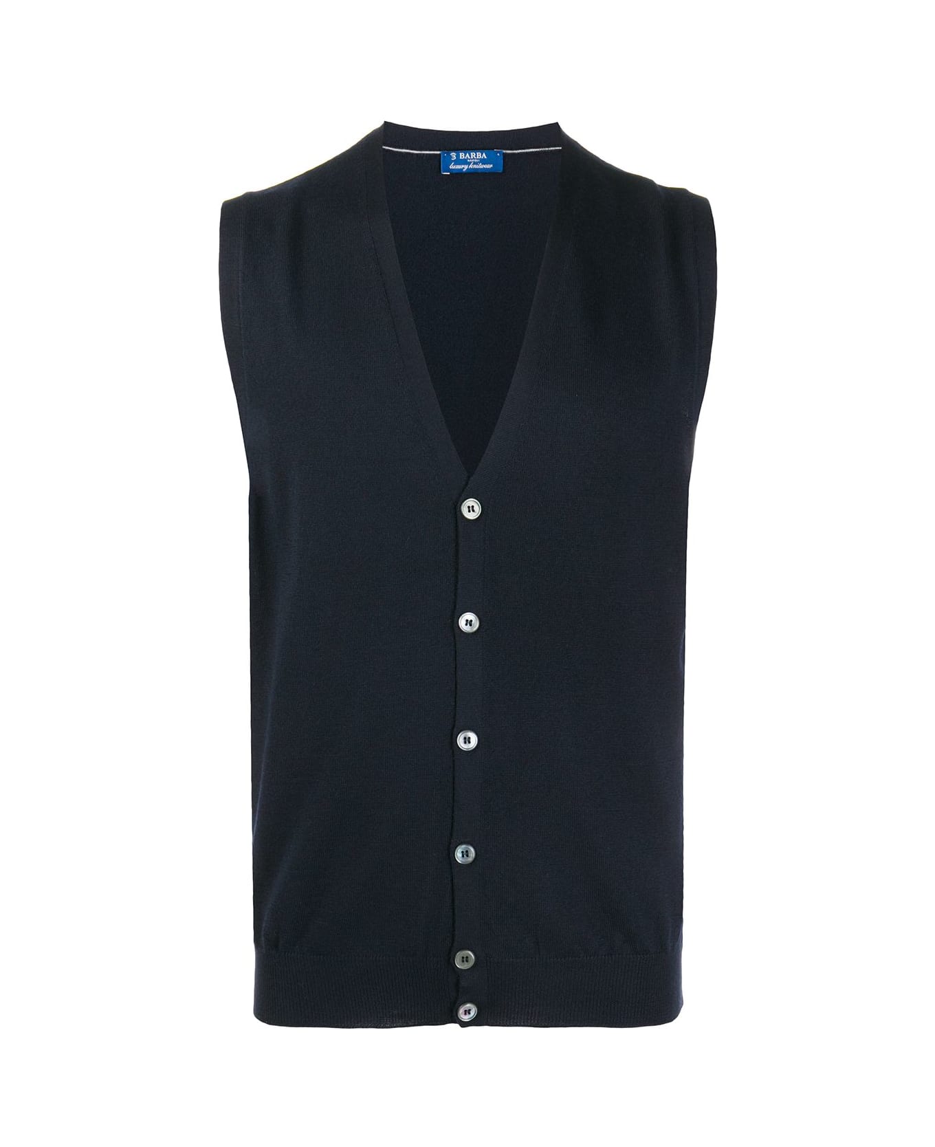 Barba Napoli Barba V-neck Cardigan - Blue
