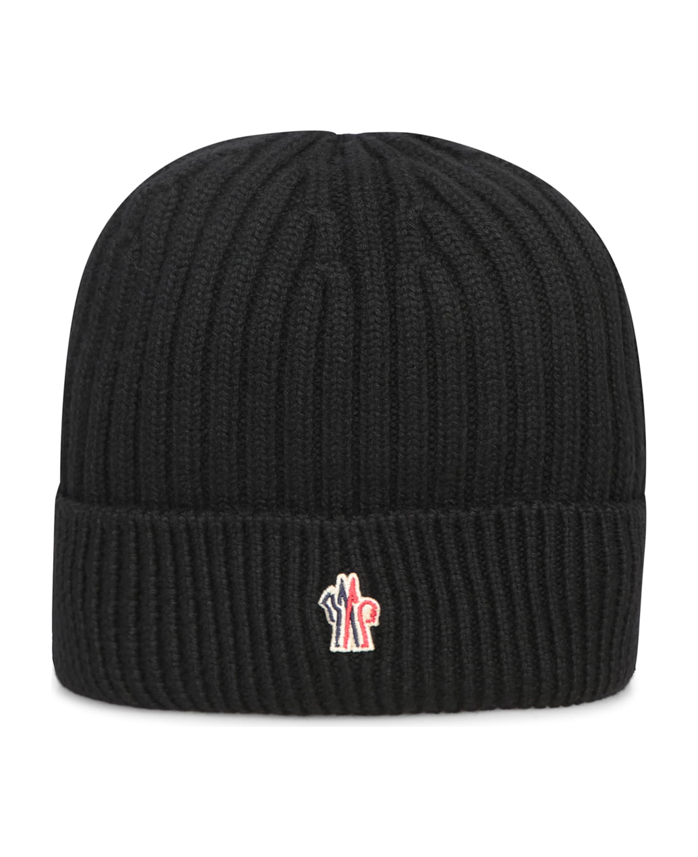 Moncler Grenoble Logo Embroidered Knit Beanie - 999