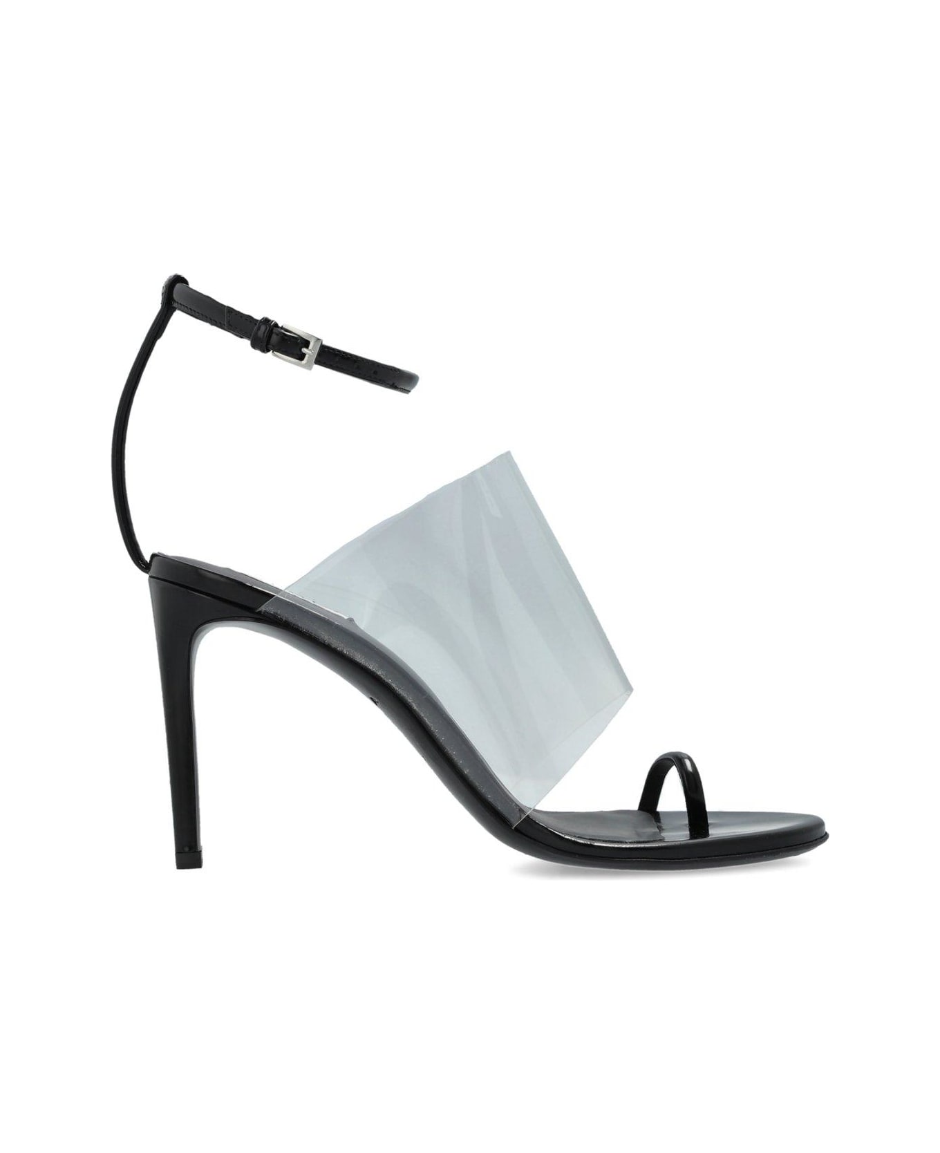 Alaia Asymmetric Sandals - Black