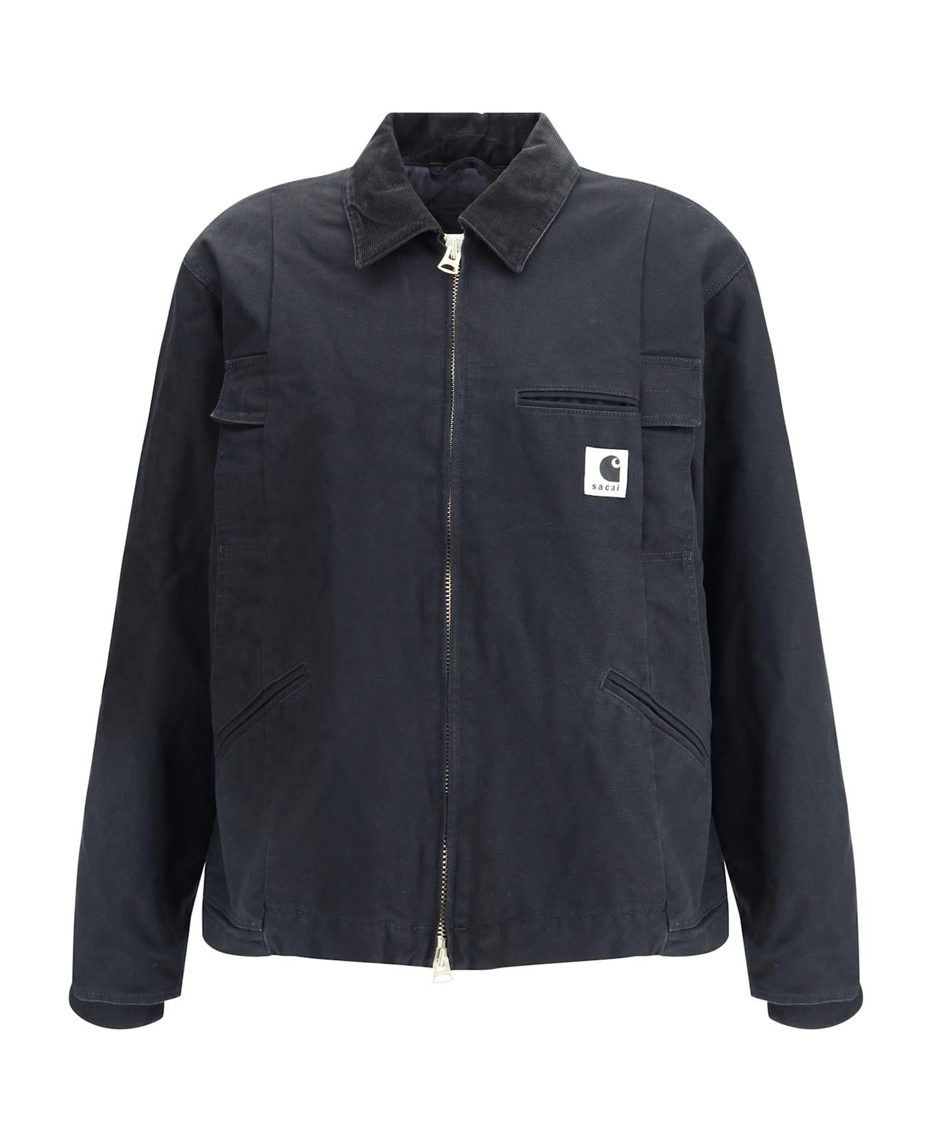 Sacai Wip Duck Jacket By Sacai X Carhartt - Black