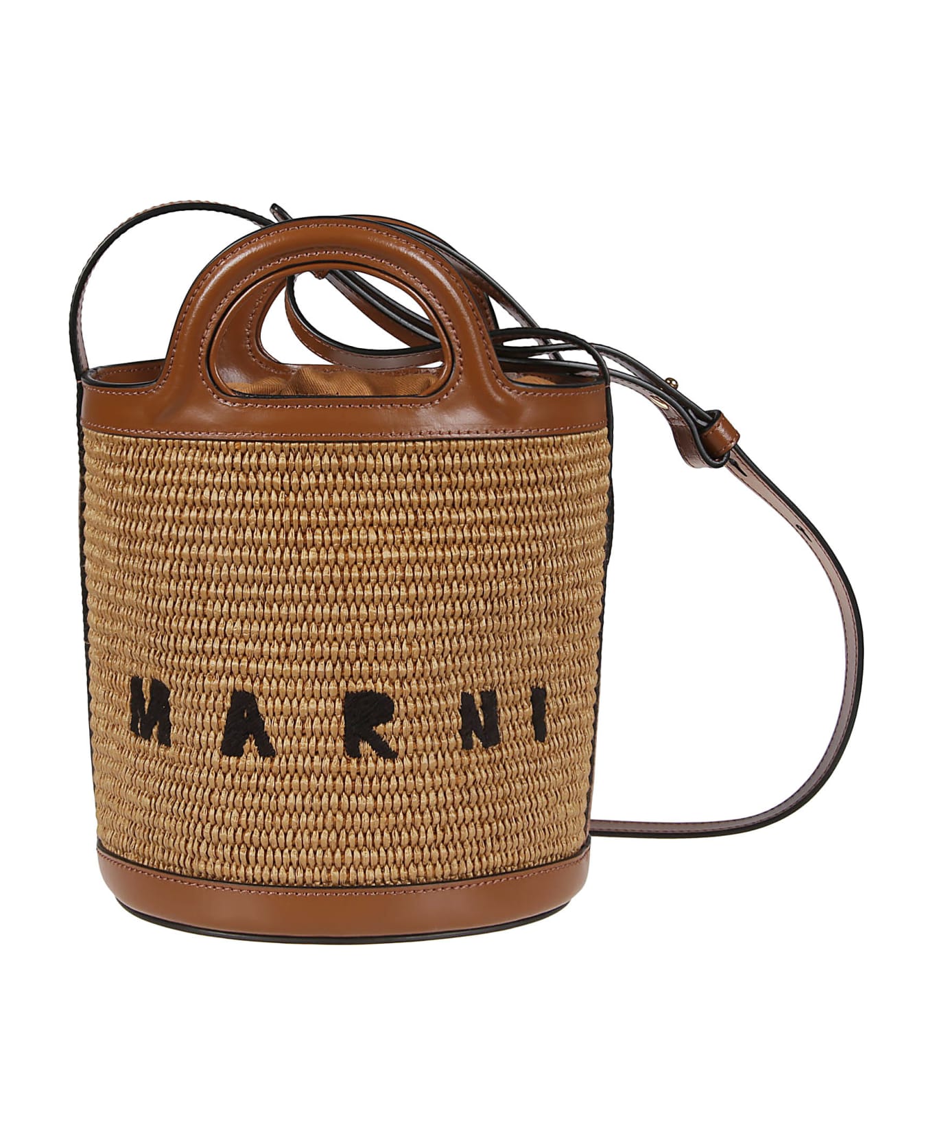 Marni Tropicalia Mini Bucket Bag - Raw Sienna