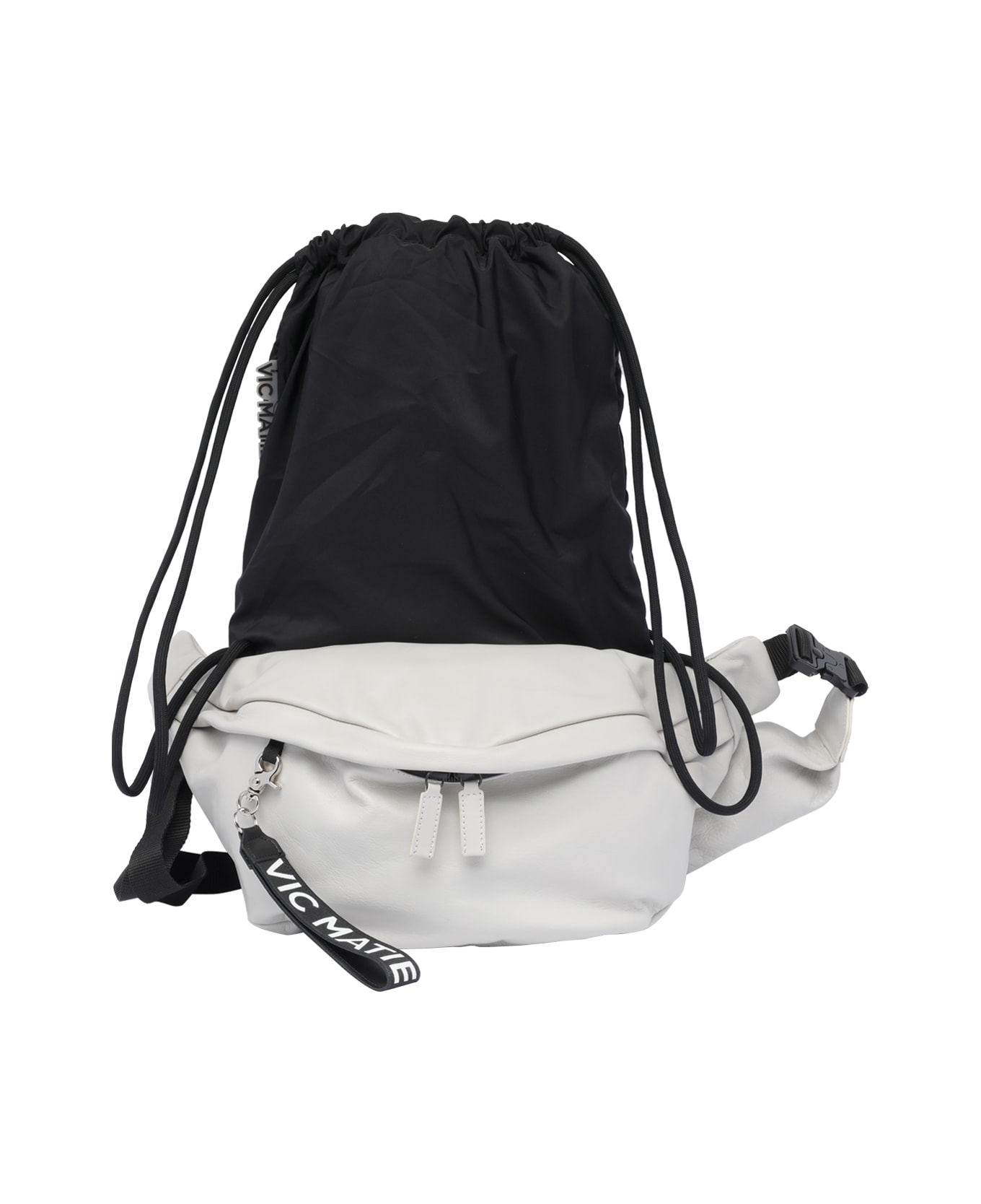 Vic Matié Leather Belt Bag - White