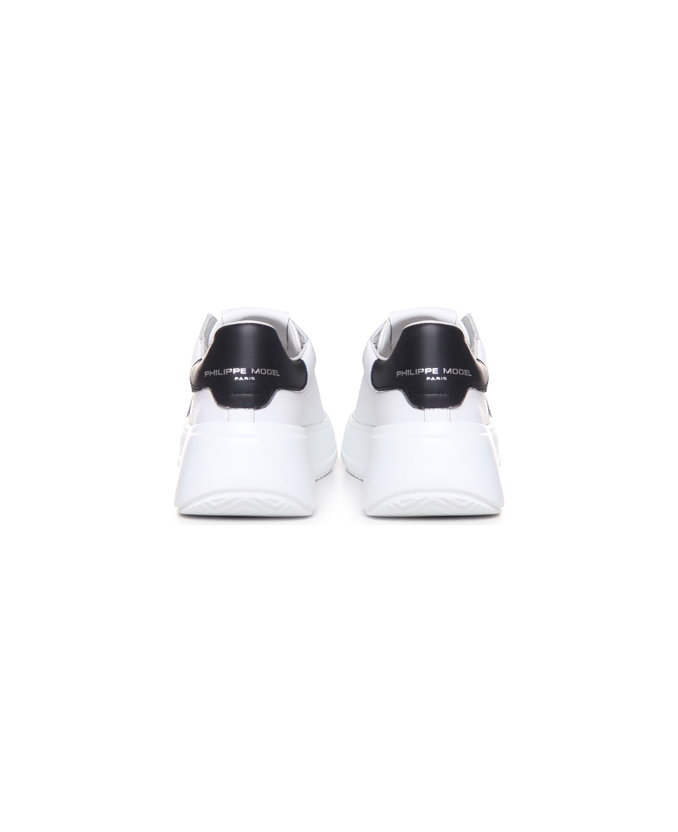 Philippe Model Temple Sneakers - Veau_blanc noir