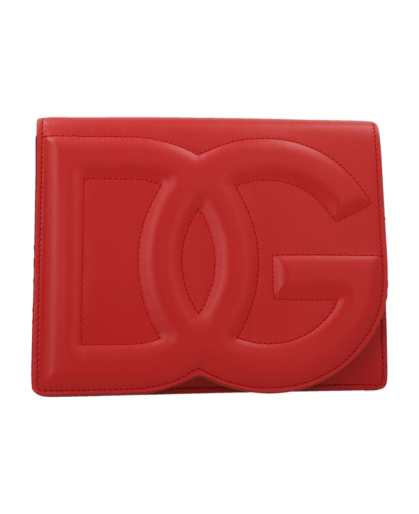 Dolce & Gabbana Logo Crossbody Bag - Rosso