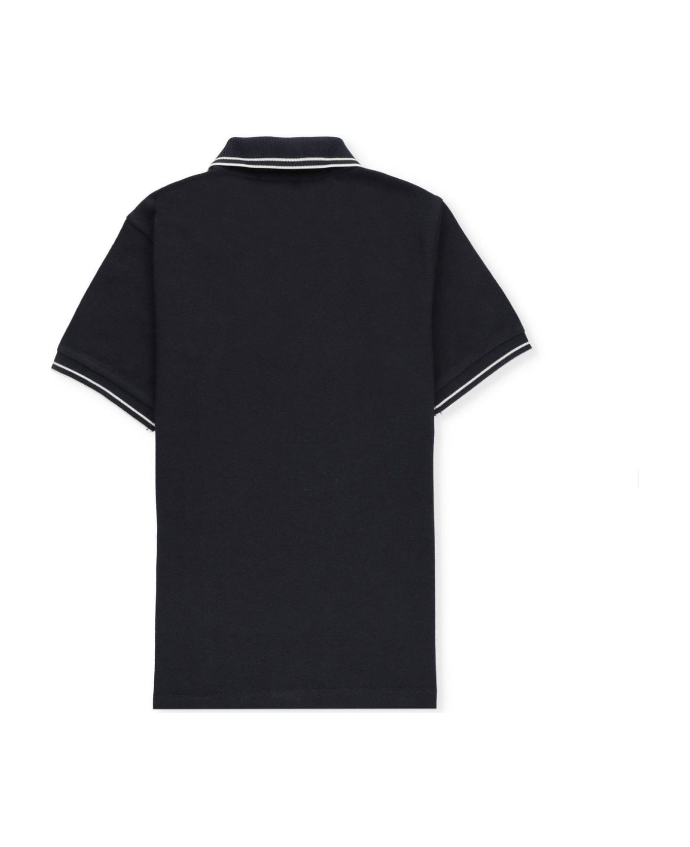 Stone Island Compass Patch Short-sleeved Polo Shirt - NAVY シャツ