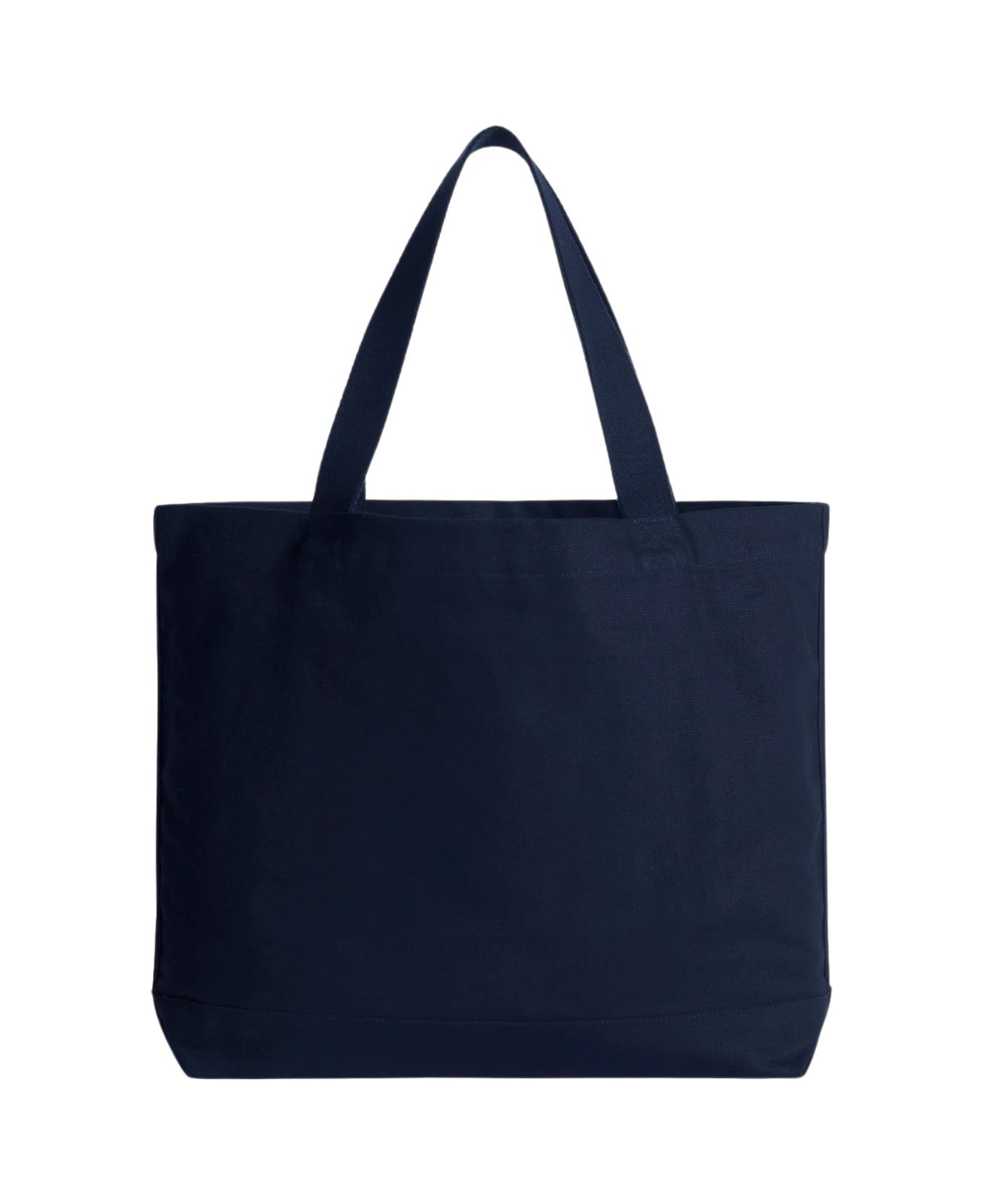 Maison Kitsuné Tote Bag With Maison Kitsuné Signature Print - BLUE