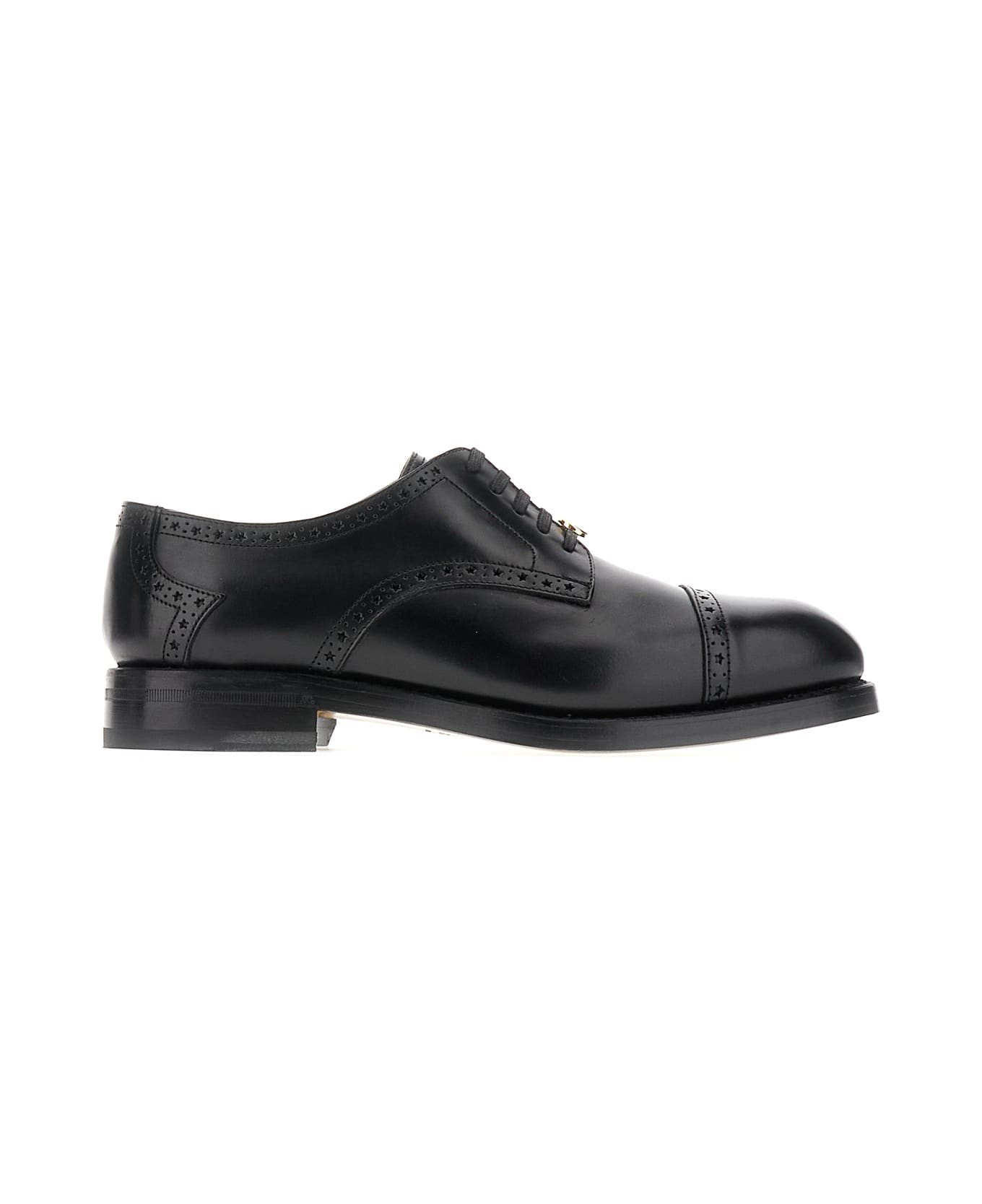 Gucci Black Leather Lace-up Shoes - 1000 レースアップシューズ