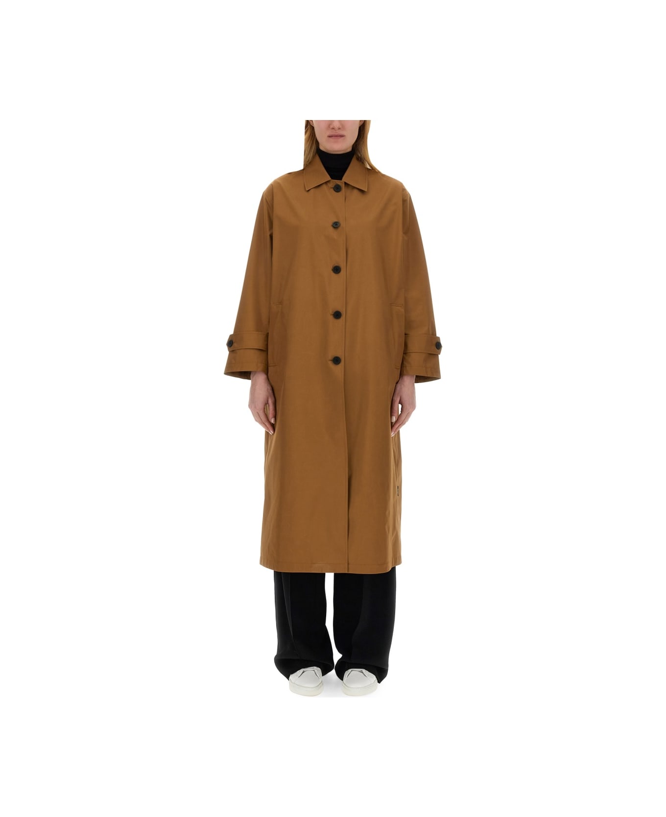 Herno Trench Coat With Buttons - BEIGE