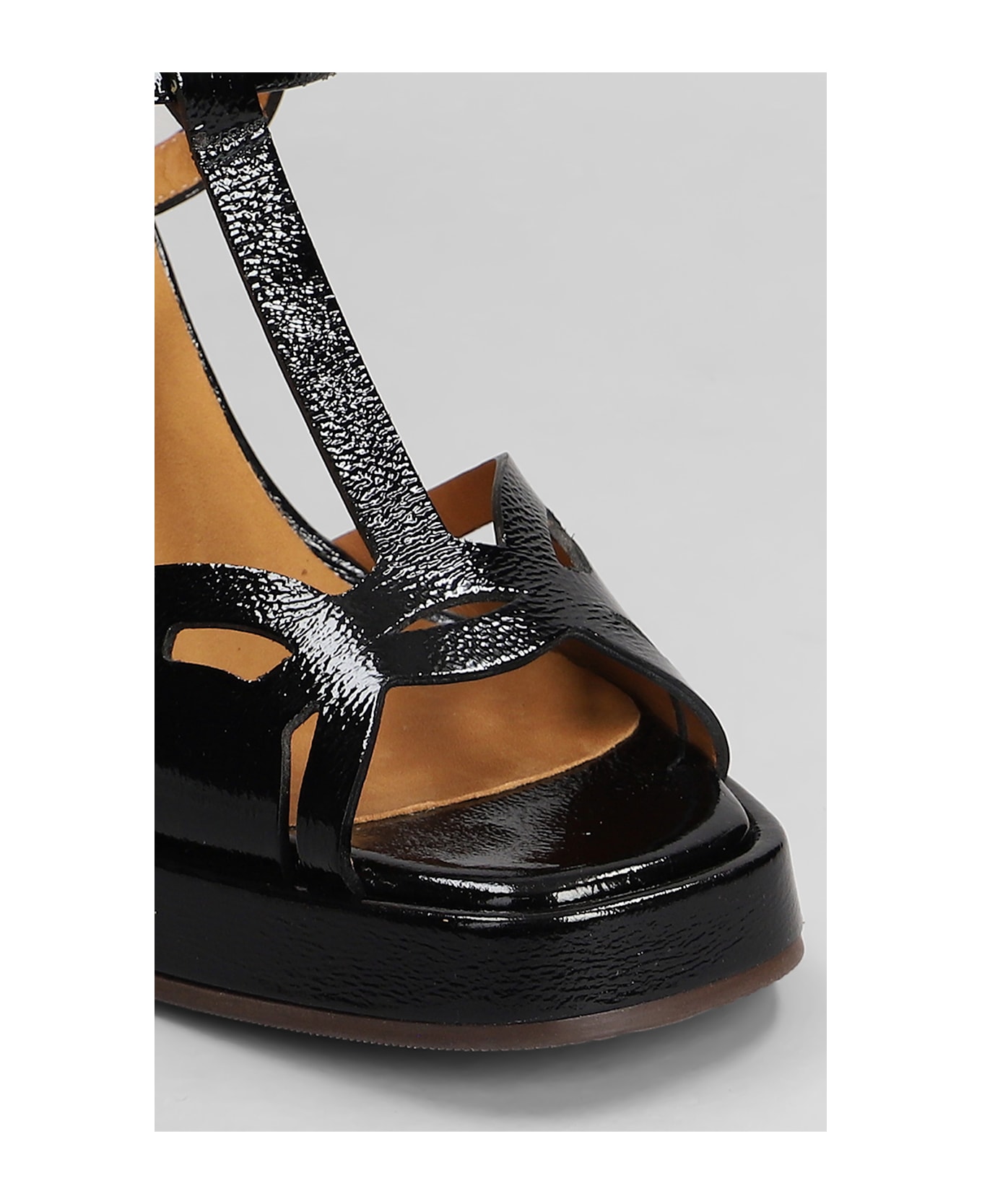 Chie Mihara Zinto 46 Sandals In Black Leather - black