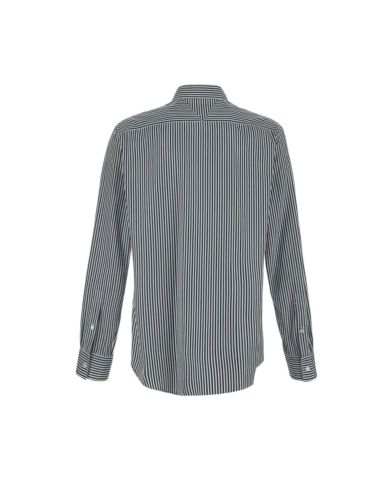 Bottega Veneta Striped Cotton Shirt - MULTICOLOR
