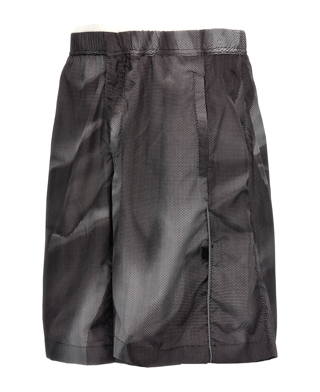 44 Label Group 'crinkle' Bermuda Shorts - Black + 44 crinkle