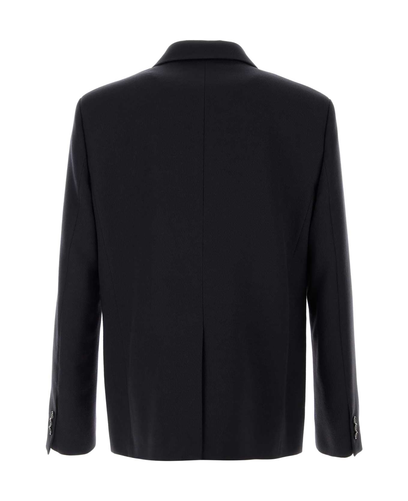 Loewe Navy Blue Wool Blazer - DARKNAVYBLUE