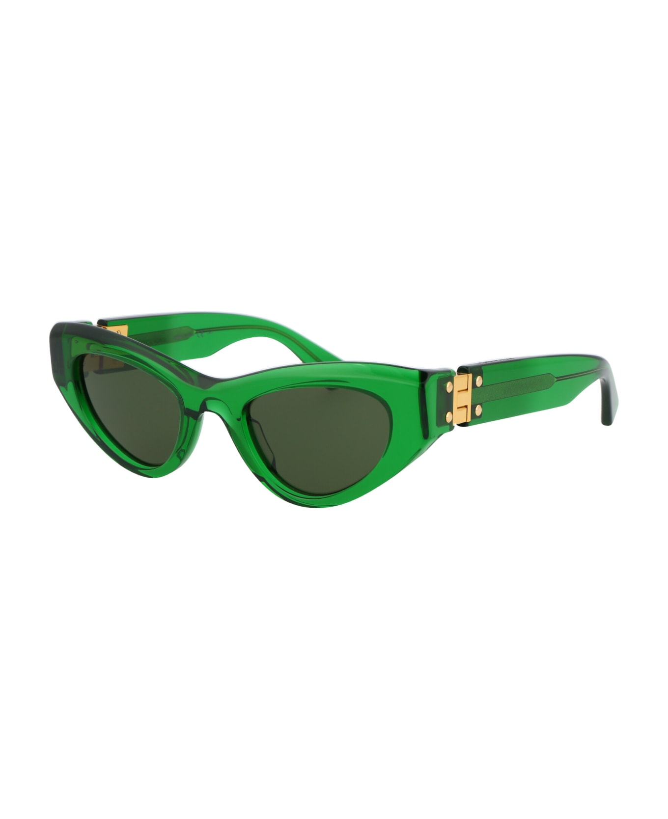 Bottega Veneta Eyewear Bv1142s Sunglasses - 004 GREEN GREEN GREEN