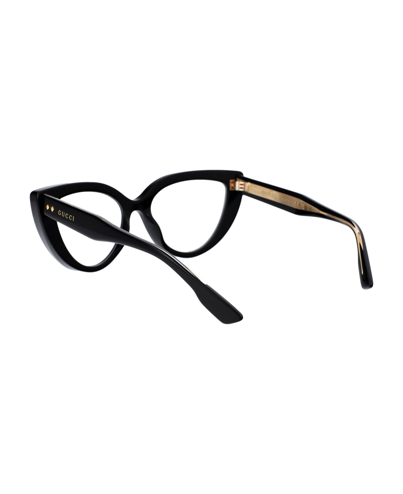 Gucci Eyewear Gg1530o Glasses - 001 BLACK BLACK TRANSPARENT