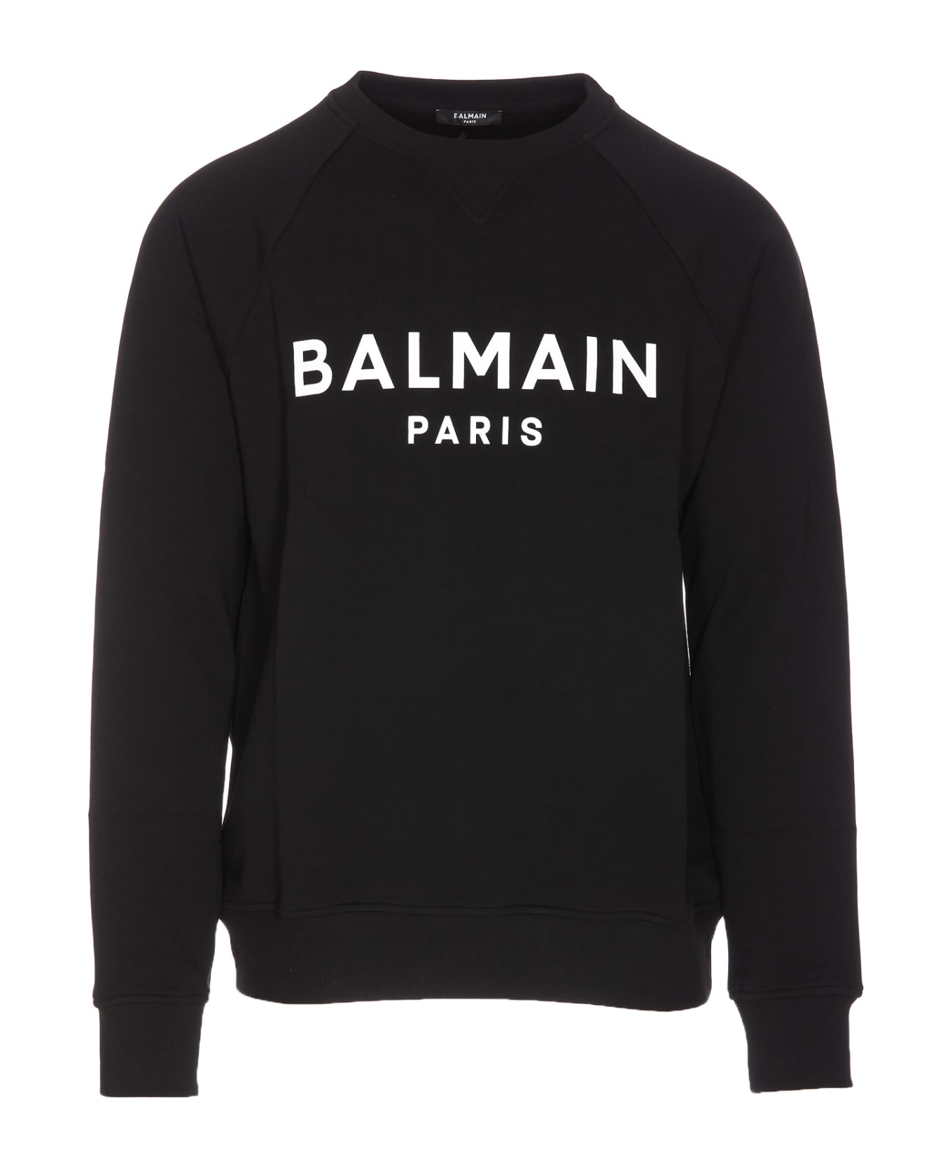 Balmain Logo Crewneck Sweatshirt - Black フリース