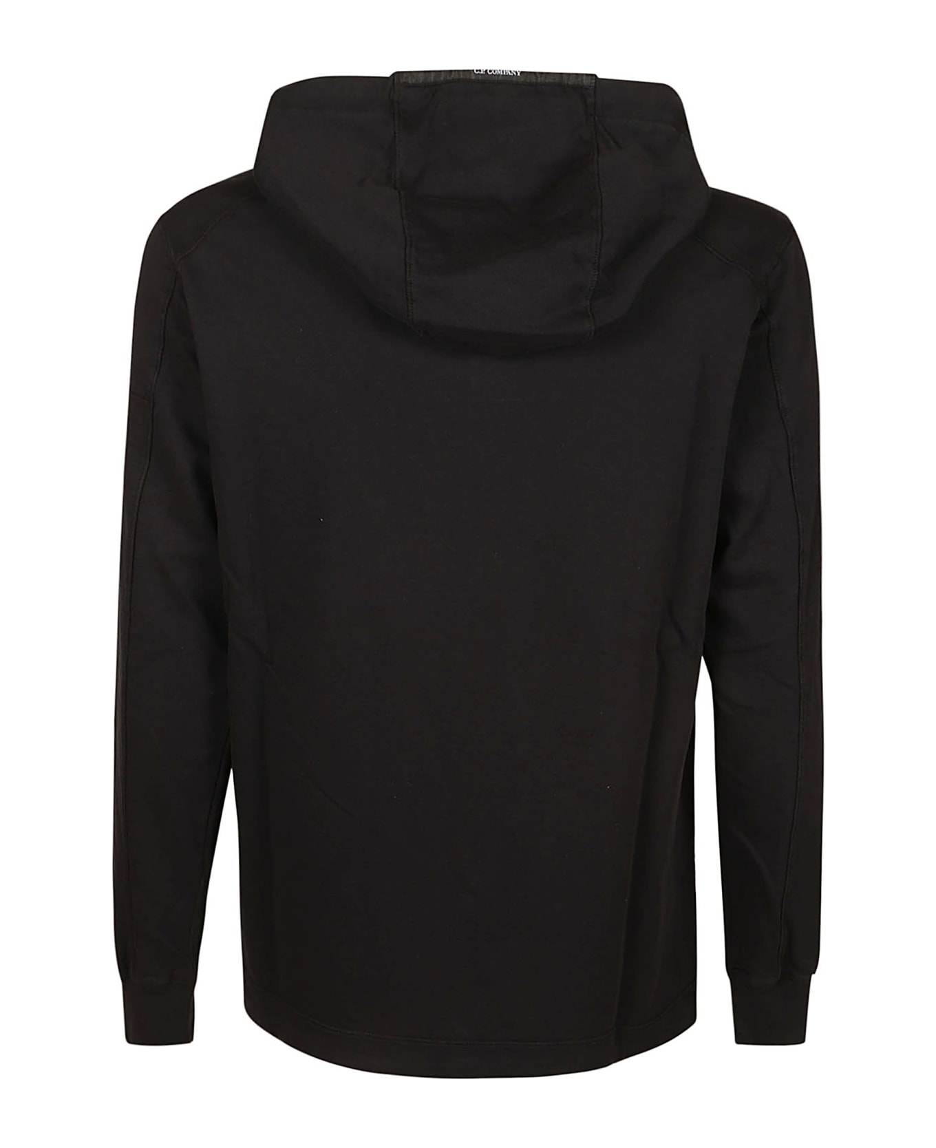 C.P. Company Light Fleece Hooded Sweatshirt - Black フリース