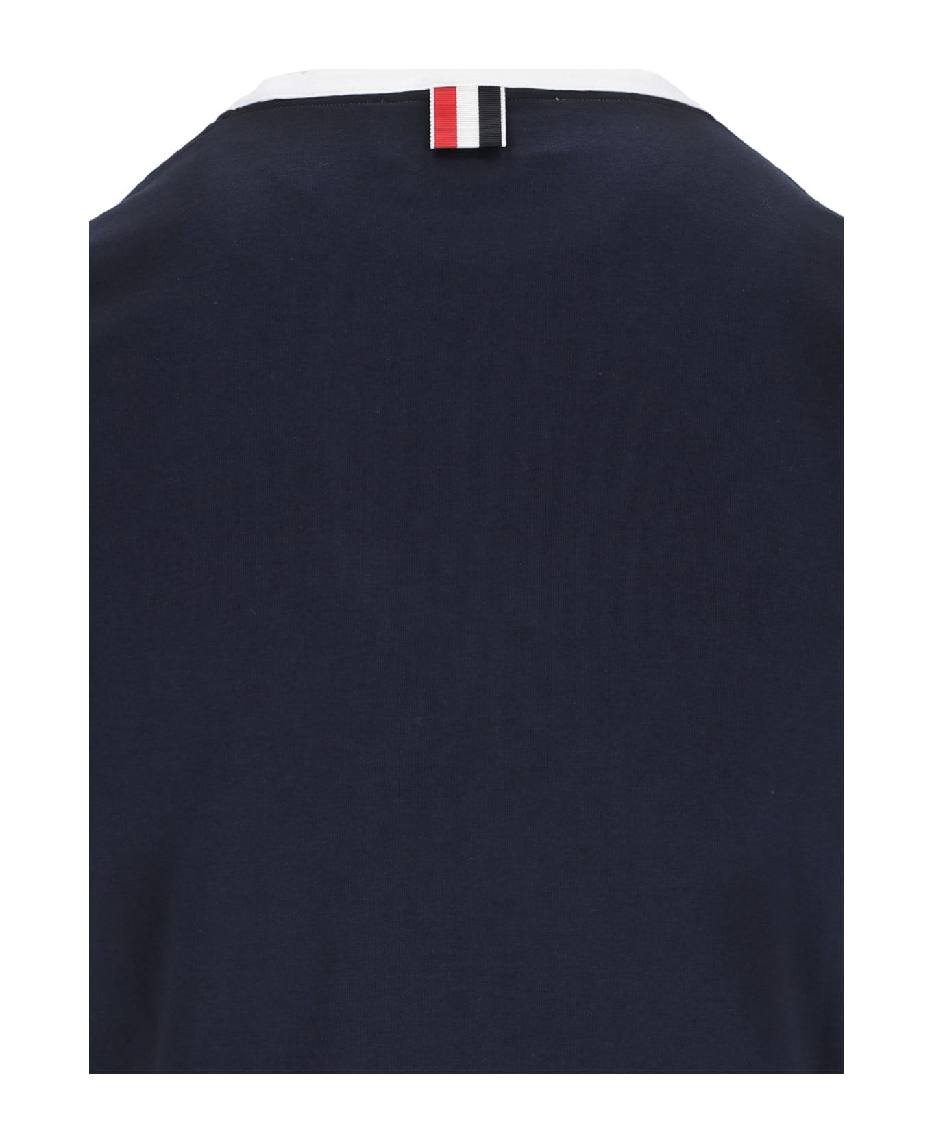Thom Browne 'rwb-stripe' T-shirt - Blue