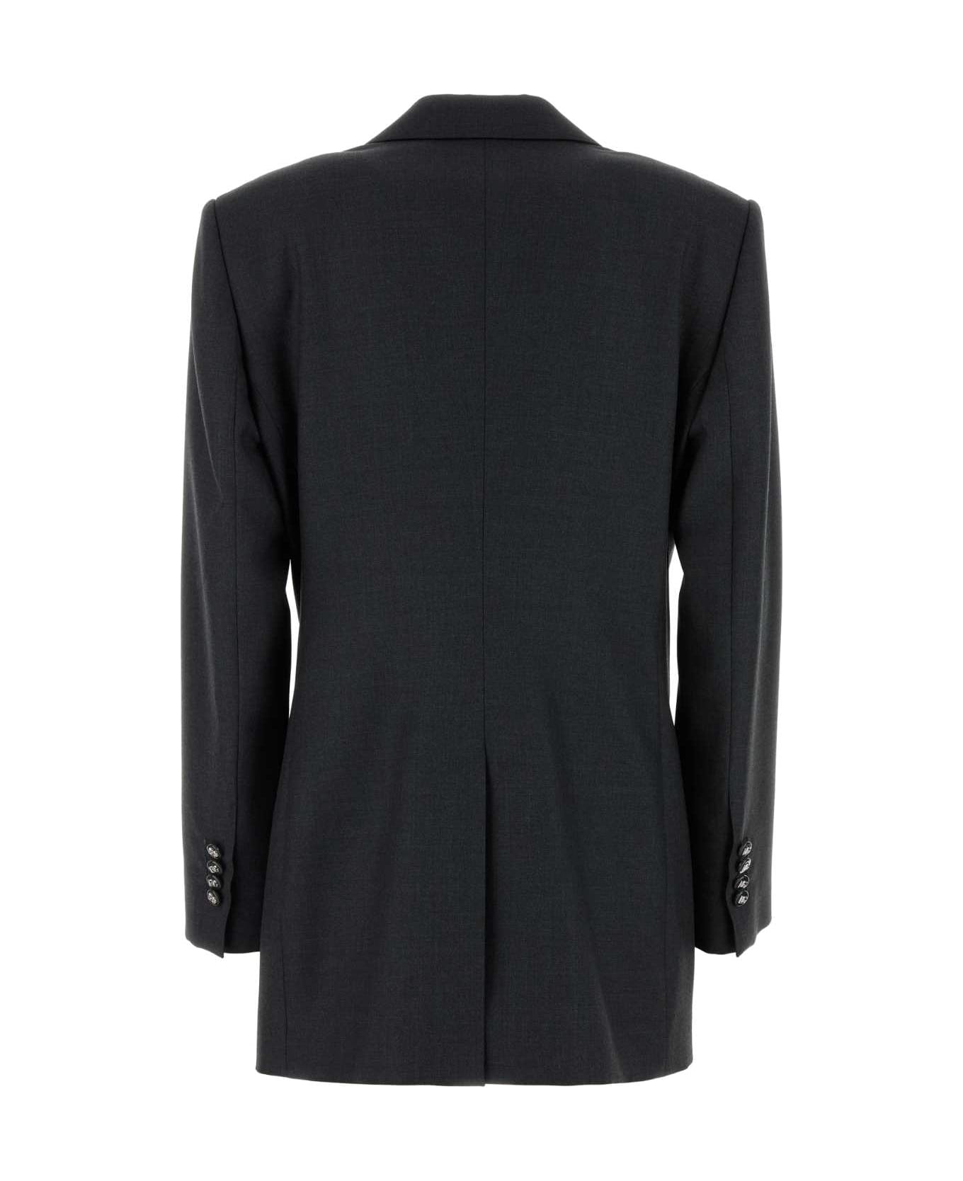 Dolce 
Gabbana Graphite Wool Blazer - MELANGEGREY