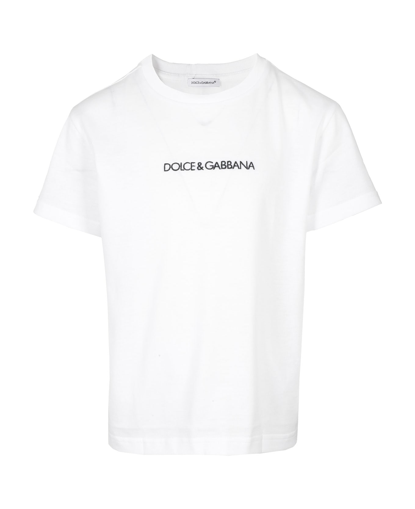 Dolce & Gabbana Tshirt Manica Corta - Bianco Ottico